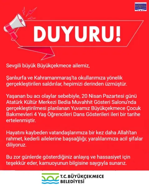 Büyükçekmece'de Çocuk Dans Gösterisi Saldırılar Nedeniyle Ertelendi