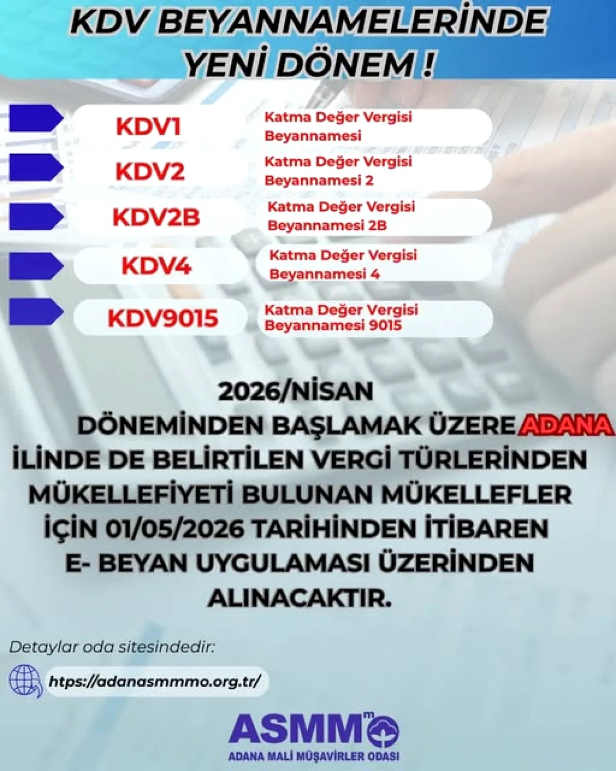 Adana'da KDV Beyannameleri Artık e-Beyan ile: İşte Detaylar Adana'da KDV Beyannameleri Artık e-Beyan ile: İşte Detaylar