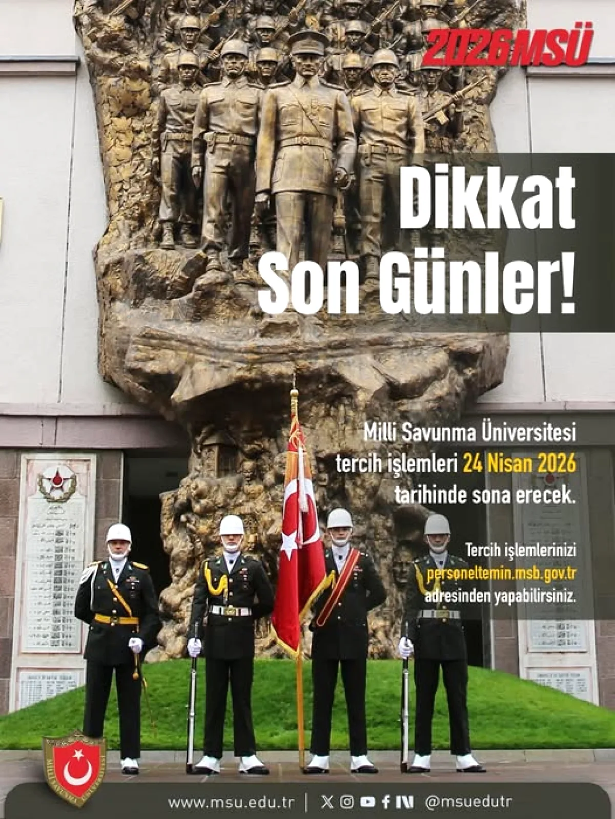 MSÜ Tercih Süreci 24 Nisan'da Sona Eriyor: Son Başvuru Günü! MSÜ Tercih Süreci 24 Nisan'da Sona Eriyor: Son Başvuru Günü!