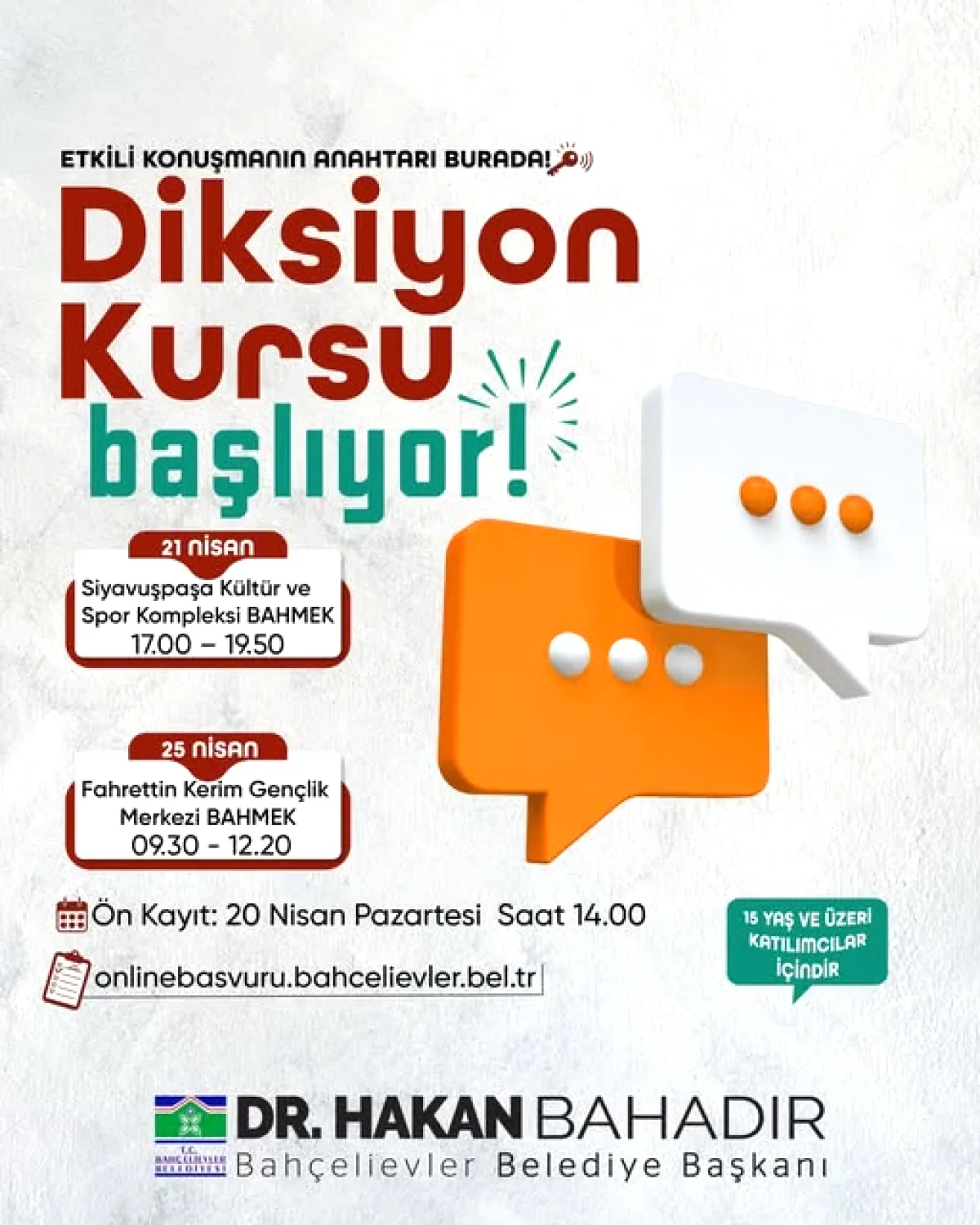 Bahçelievler'de Diksiyon Kursu: Etkili Konuşmanın Anahtarı İçin Eğitim Fırsatı Bahçelievler'de Diksiyon Kursu: Etkili Konuşmanın Anahtarı İçin Eğitim Fırsatı