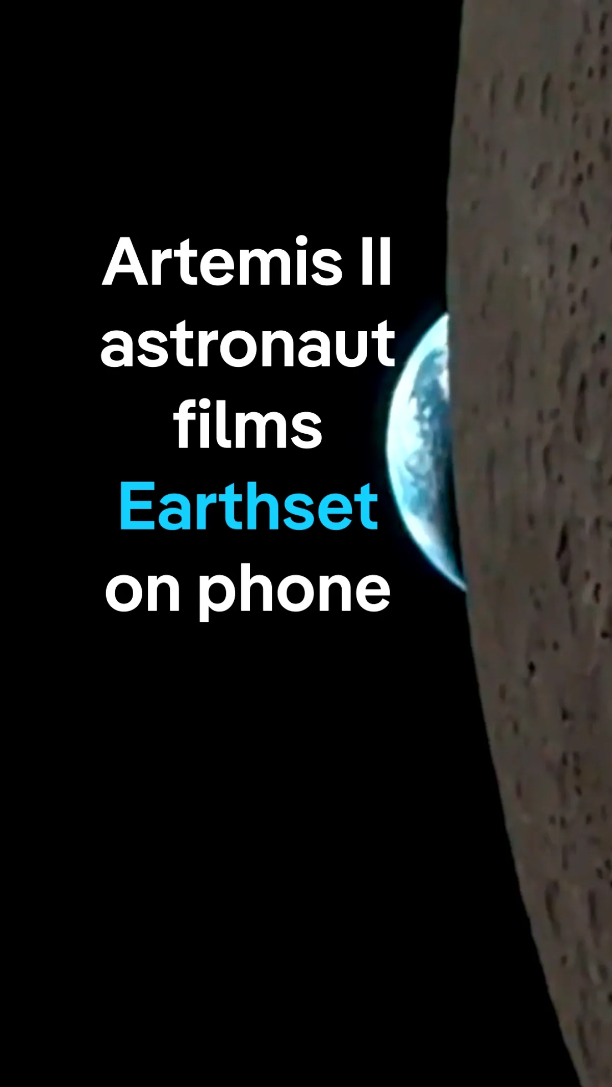 Stunning 'Earthset': NASA Astronaut Films Earth Setting on iPhone Stunning 'Earthset': NASA Astronaut Films Earth Setting on iPhone