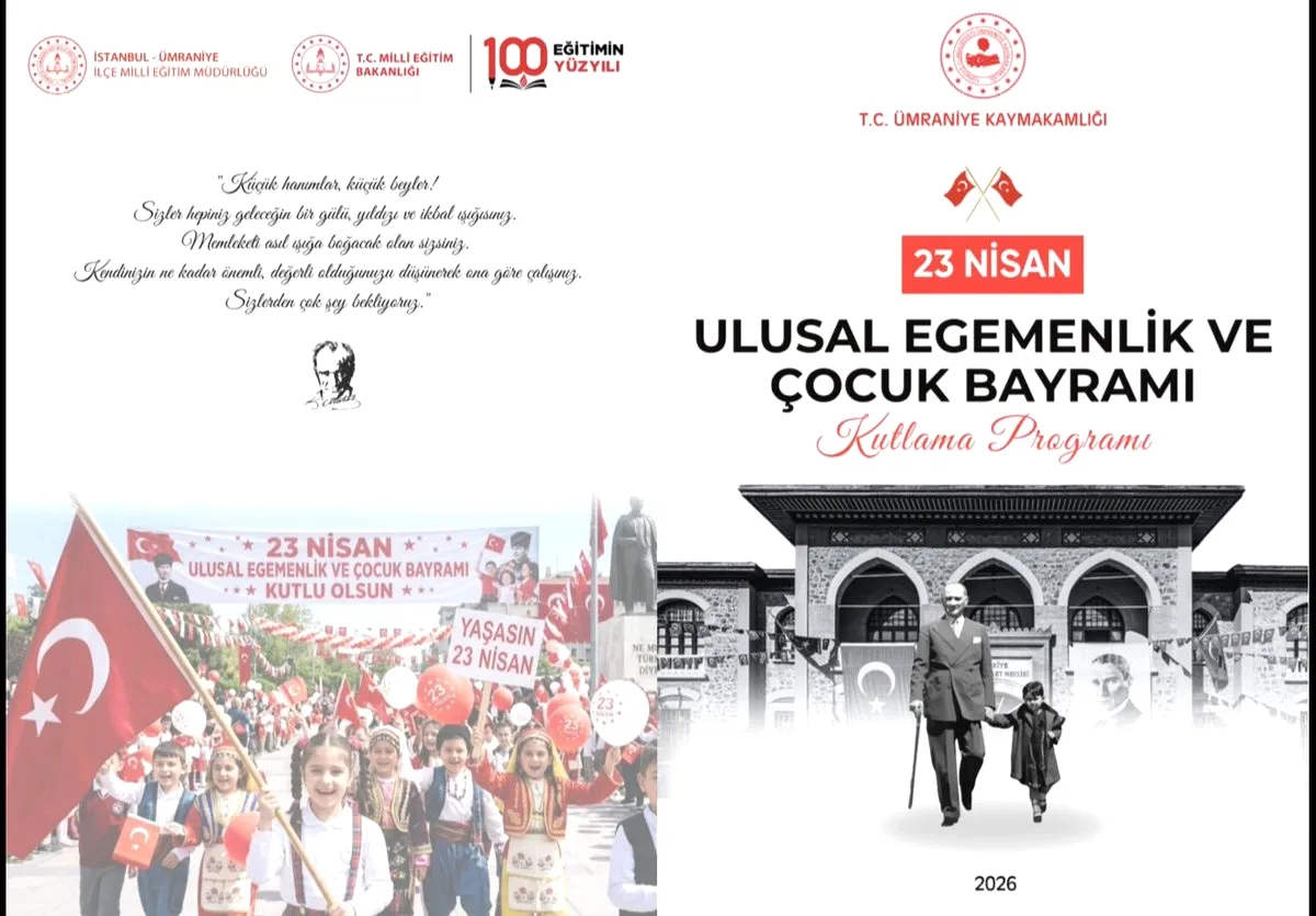 Ümraniye'de 23 Nisan Coşkusu: İki Ayrı Lokasyonda Tören Programı Ümraniye'de 23 Nisan Coşkusu: İki Ayrı Lokasyonda Tören Programı