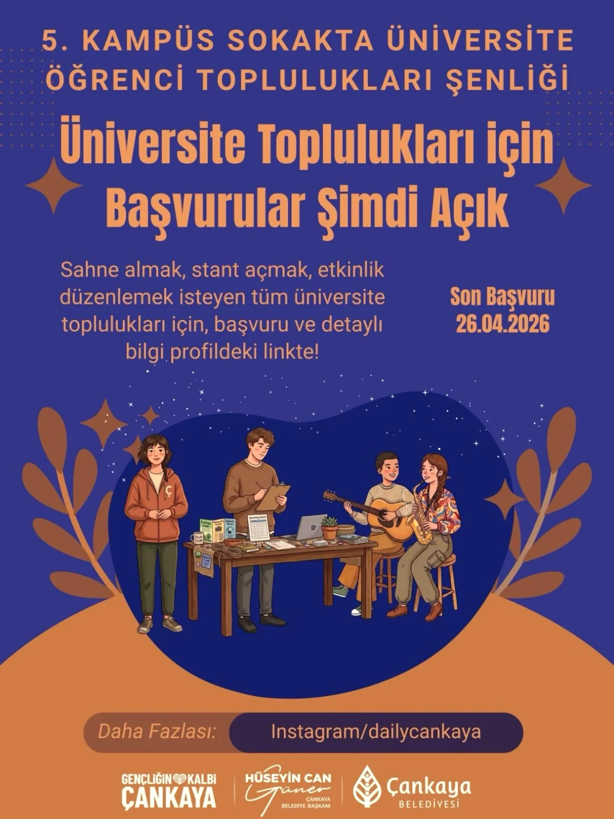 Çankaya'da Üniversitelilere Özel Şenlik: Başvurular Başladı Çankaya'da Üniversitelilere Özel Şenlik: Başvurular Başladı
