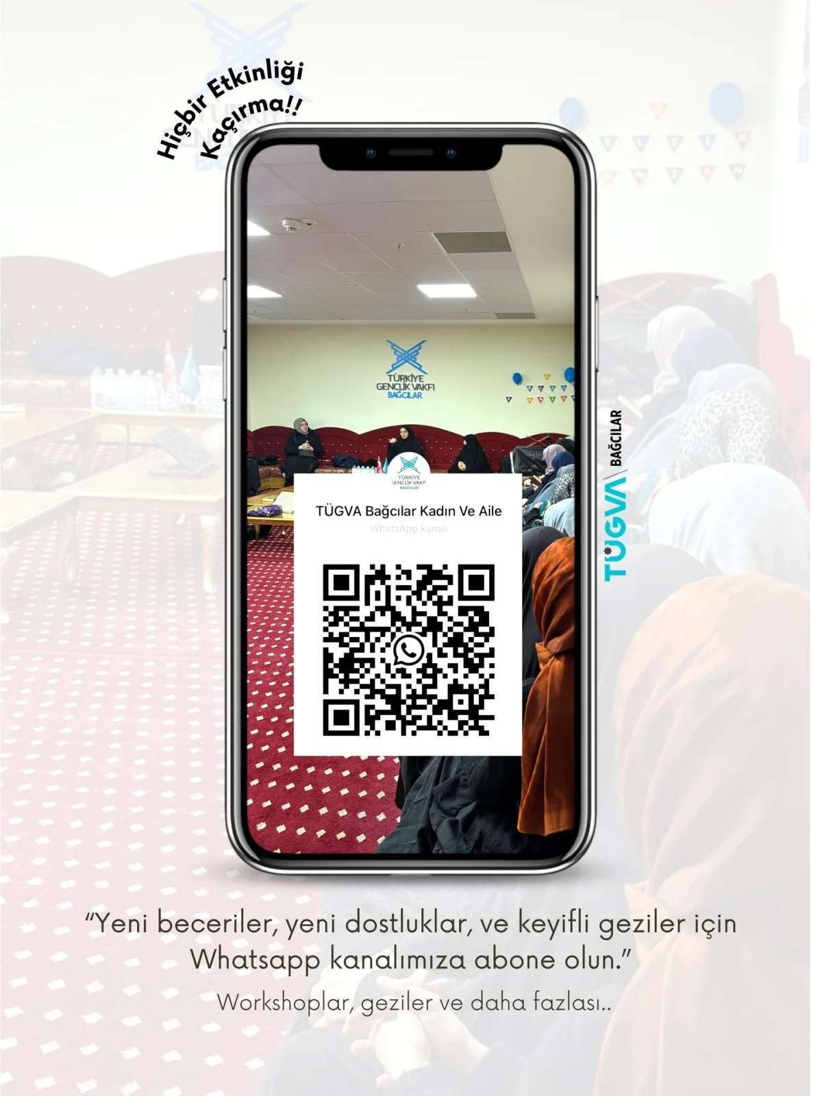 Bağcılar'da Kadın ve Aile WhatsApp Kanalı Yayında: TÜGVA'dan Yeni Platform Bağcılar'da Kadın ve Aile WhatsApp Kanalı Yayında: TÜGVA'dan Yeni Platform