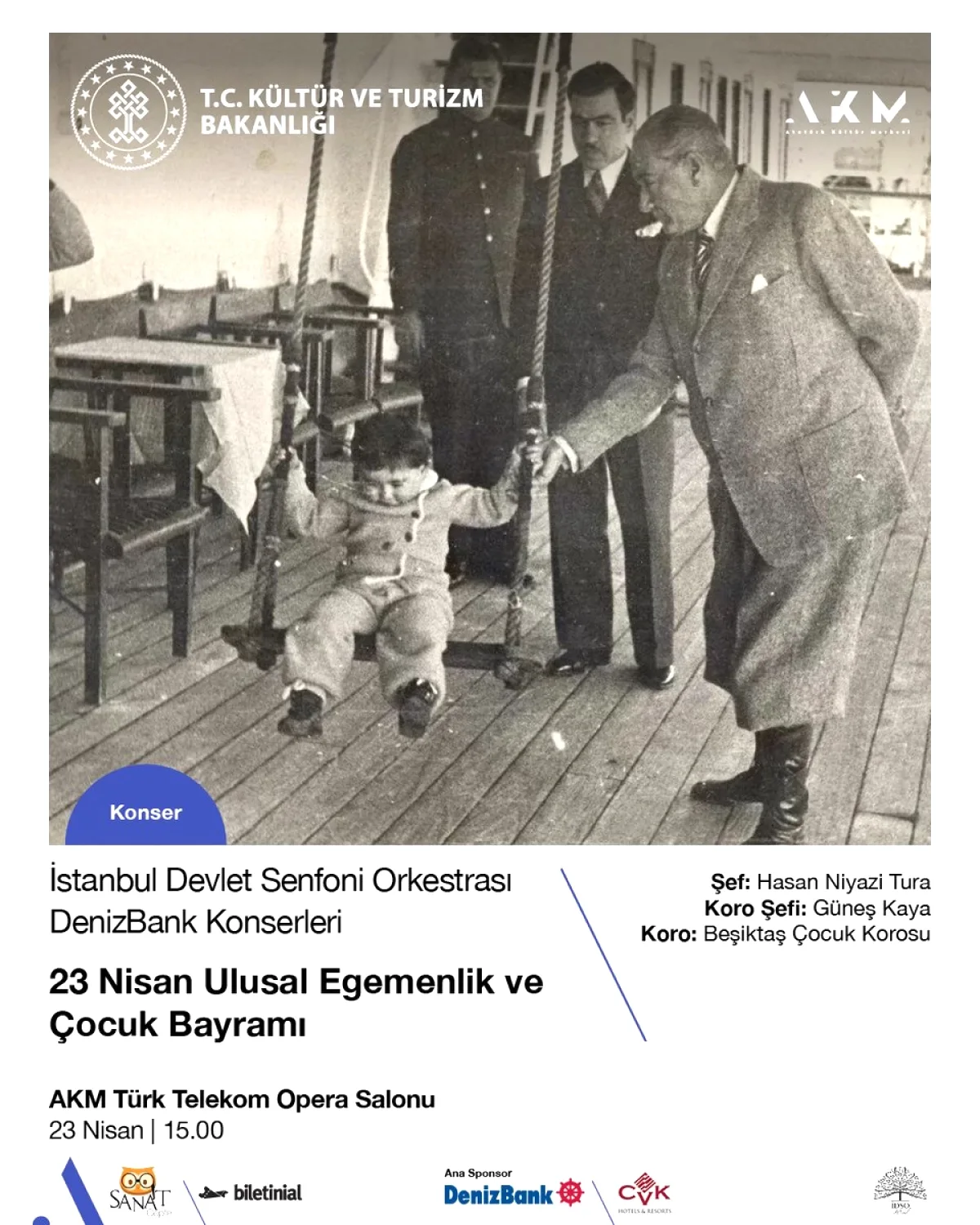 AKM'de 23 Nisan Coşkusu: İstanbul Devlet Senfoni Orkestrası Çocuklara Özel Konser AKM'de 23 Nisan Coşkusu: İstanbul Devlet Senfoni Orkestrası Çocuklara Özel Konser