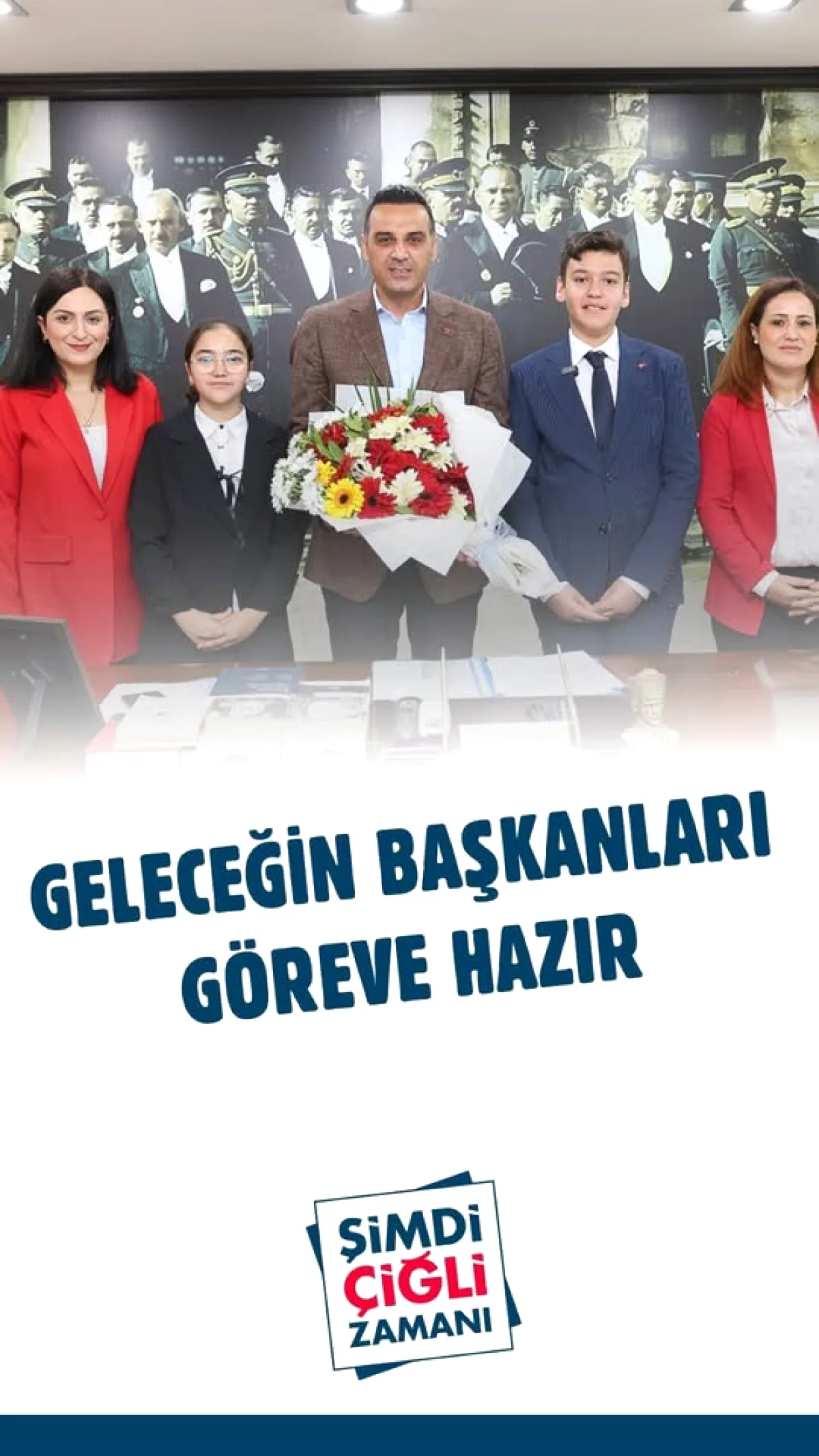 Çiğli'de 23 Nisan Coşkusu: Belediye Başkanlığı Çocuklara Emanet Çiğli'de 23 Nisan Coşkusu: Belediye Başkanlığı Çocuklara Emanet