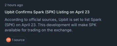 SPK Token Upbit Listelenmesiyle %50 Yükseldi