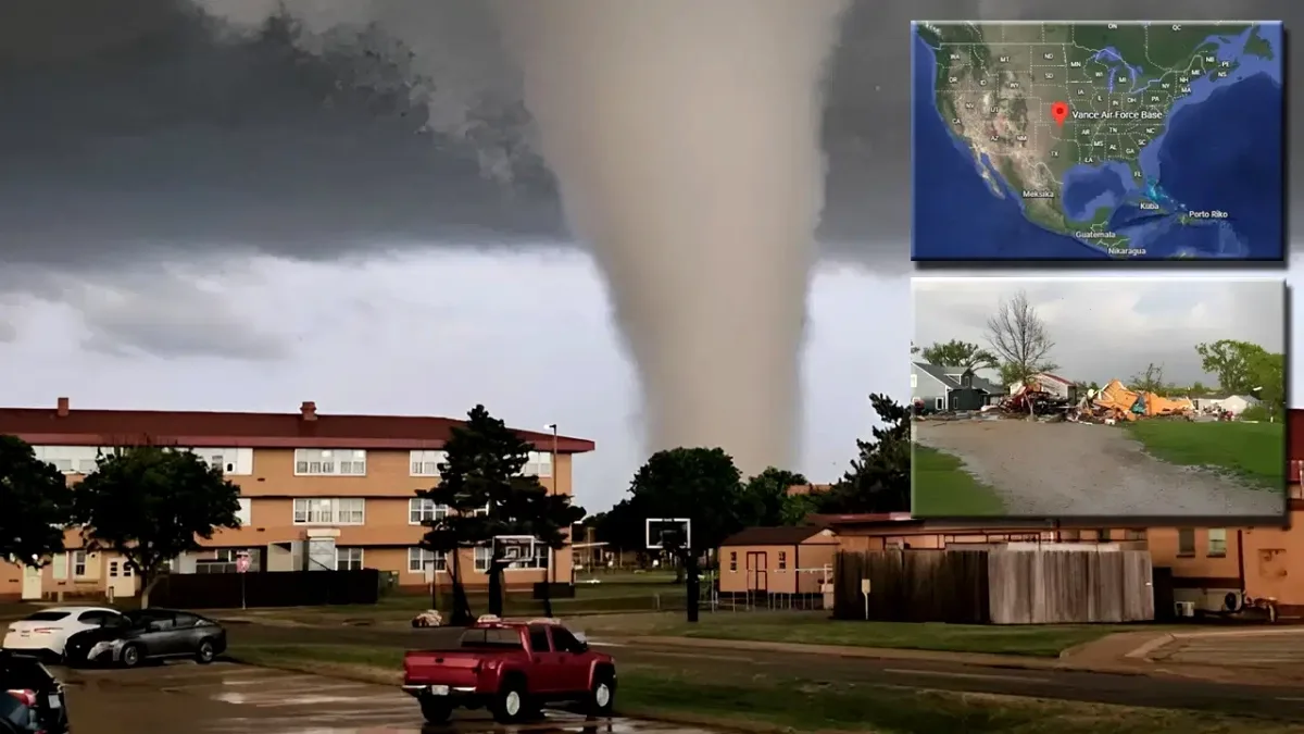 Oklahoma'da Hortum Felaketi: Evler Yerle Bir Oldu, Hava Üssü Kapandı Oklahoma'da Hortum Felaketi: Evler Yerle Bir Oldu, Hava Üssü Kapandı
