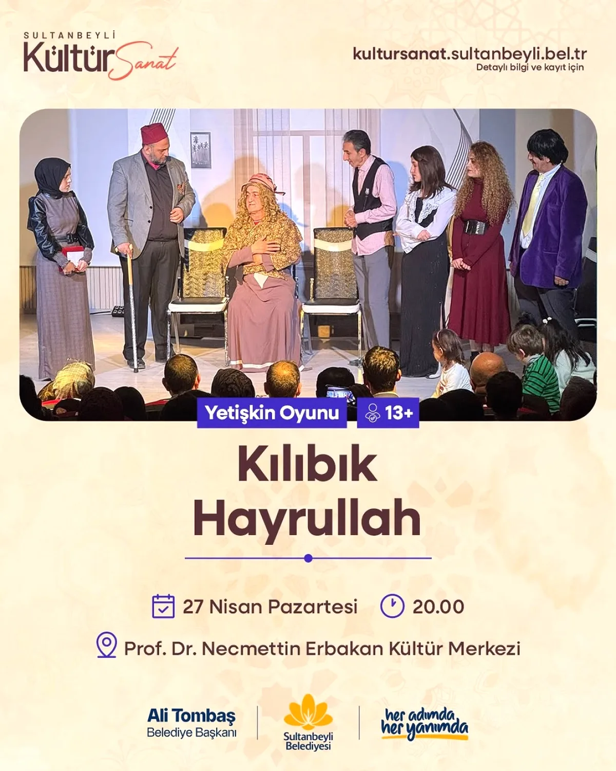 Sultanbeyli'de Ücretsiz Yetişkin Tiyatrosu: Kılıbık Hayrullah Oyunu Sultanbeyli'de Ücretsiz Yetişkin Tiyatrosu: Kılıbık Hayrullah Oyunu