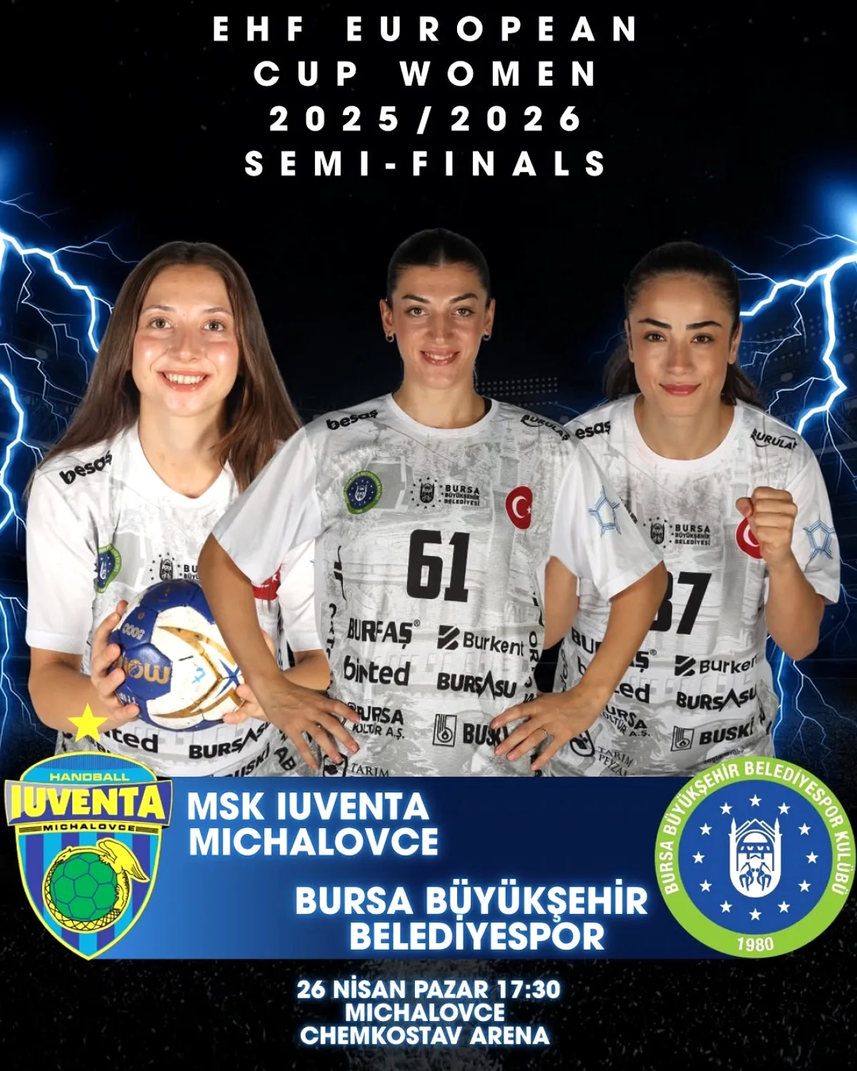 Bursa, Slovakya'da Final Bileti Peşinde! EHF European Cup Yarı Final Bursa, Slovakya'da Final Bileti Peşinde! EHF European Cup Yarı Final