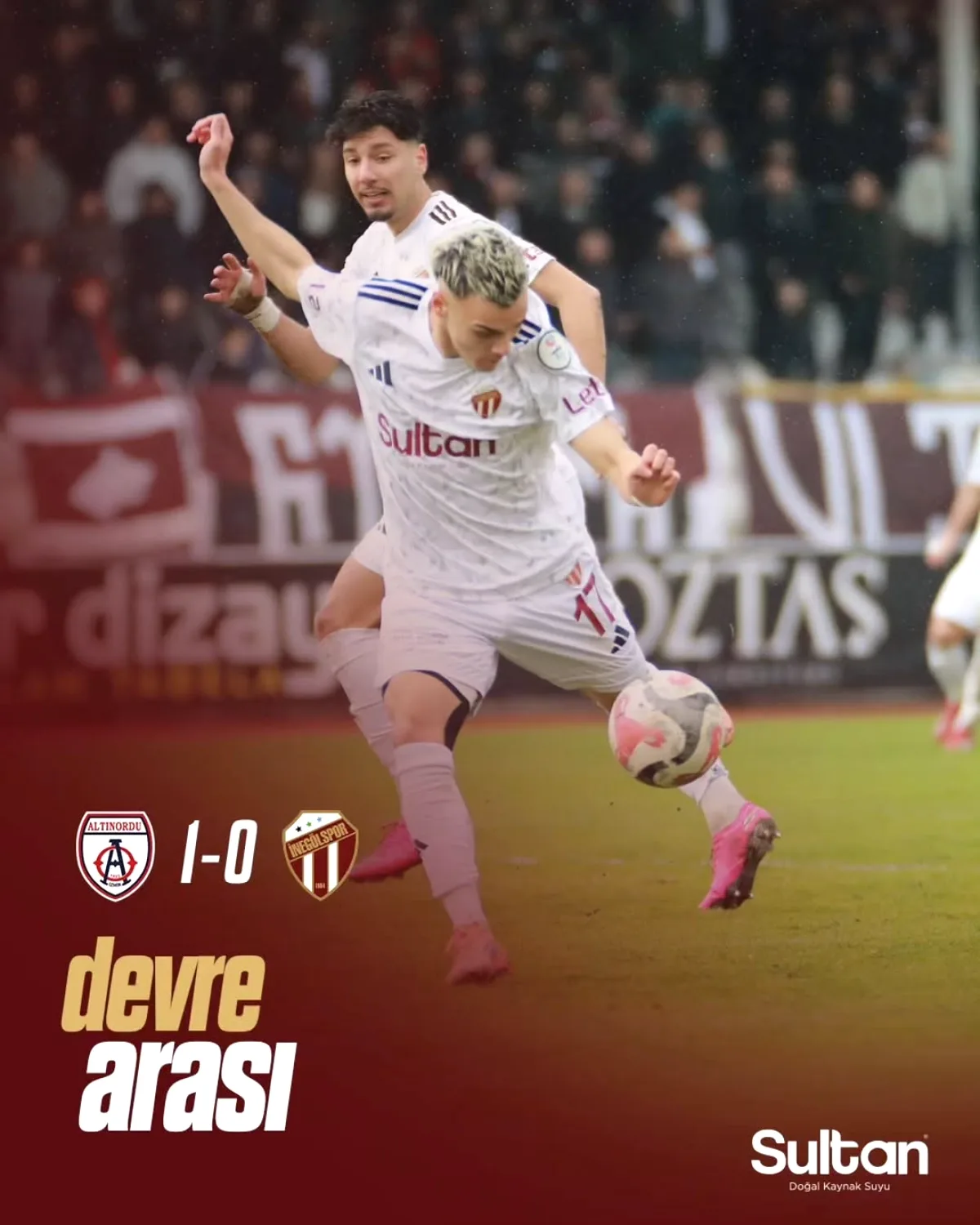 Altınordu, İnegölspor'a Karşı İlk Yarıyı 1-0 Önde Kapattı Altınordu, İnegölspor'a Karşı İlk Yarıyı 1-0 Önde Kapattı