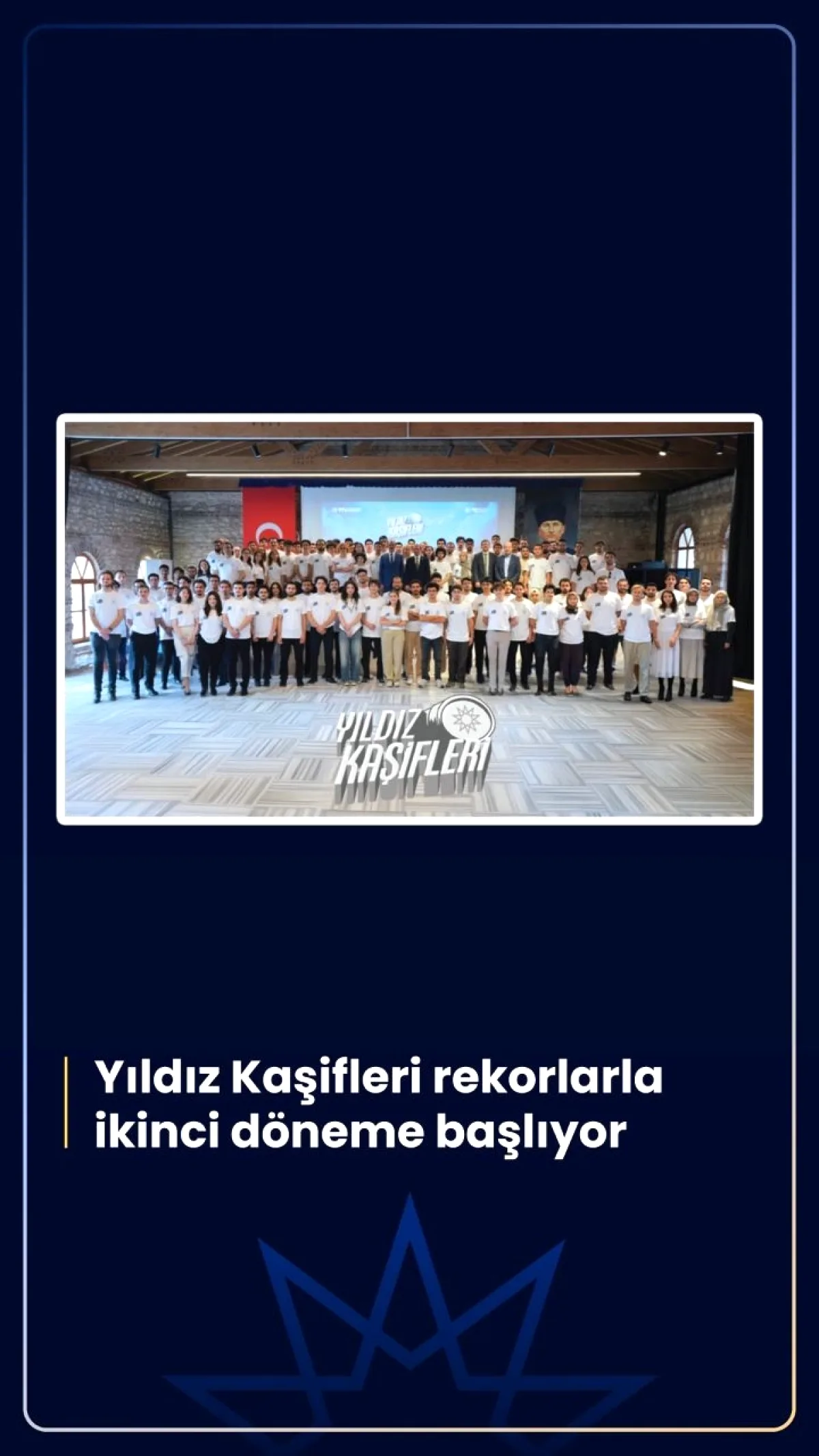 Yıldız Kaşifleri'nde Rekor Başvuru: 830 Öğrenci, 167 Proje Yıldız Kaşifleri'nde Rekor Başvuru: 830 Öğrenci, 167 Proje