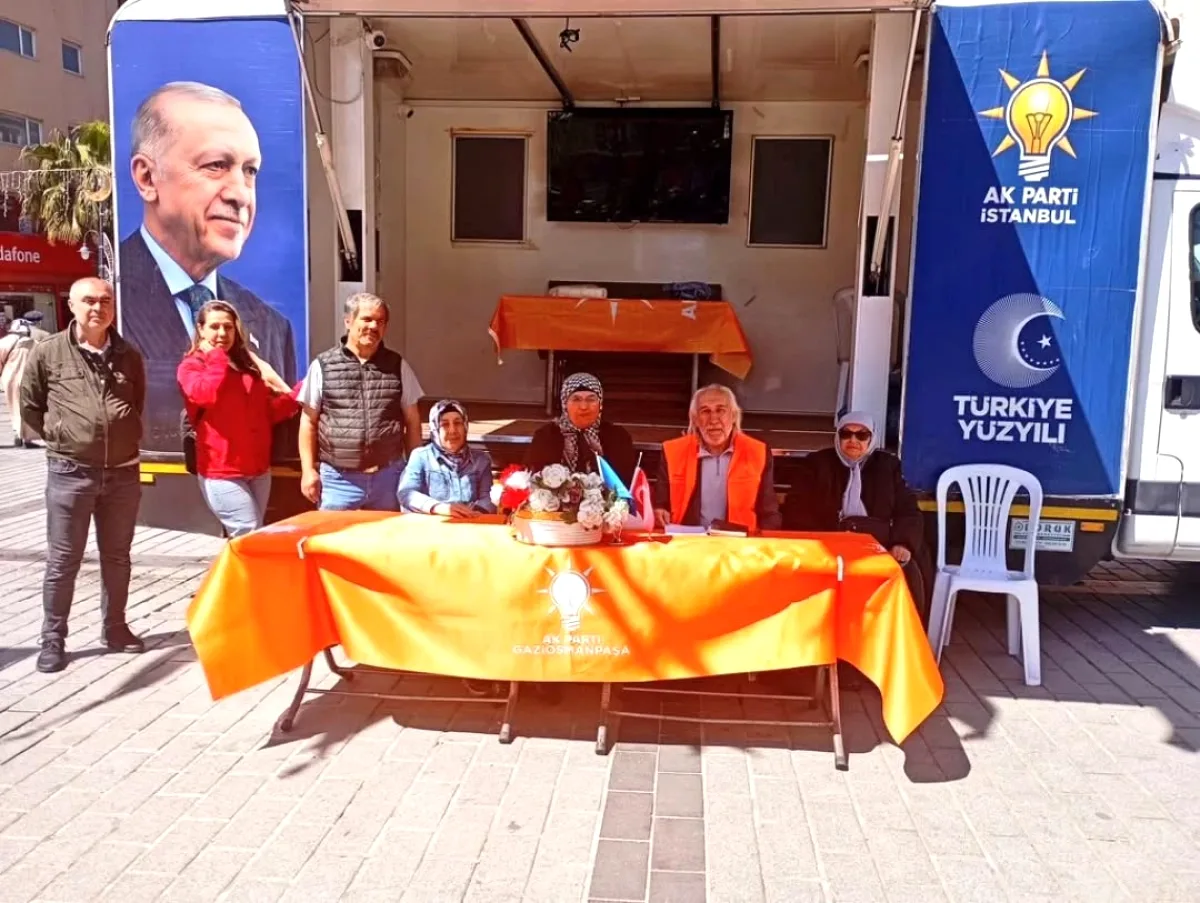 AK Parti Gaziosmanpaşa, Bağlarbaşı'nda AK Nokta Aracını Kurdu AK Parti Gaziosmanpaşa, Bağlarbaşı'nda AK Nokta Aracını Kurdu