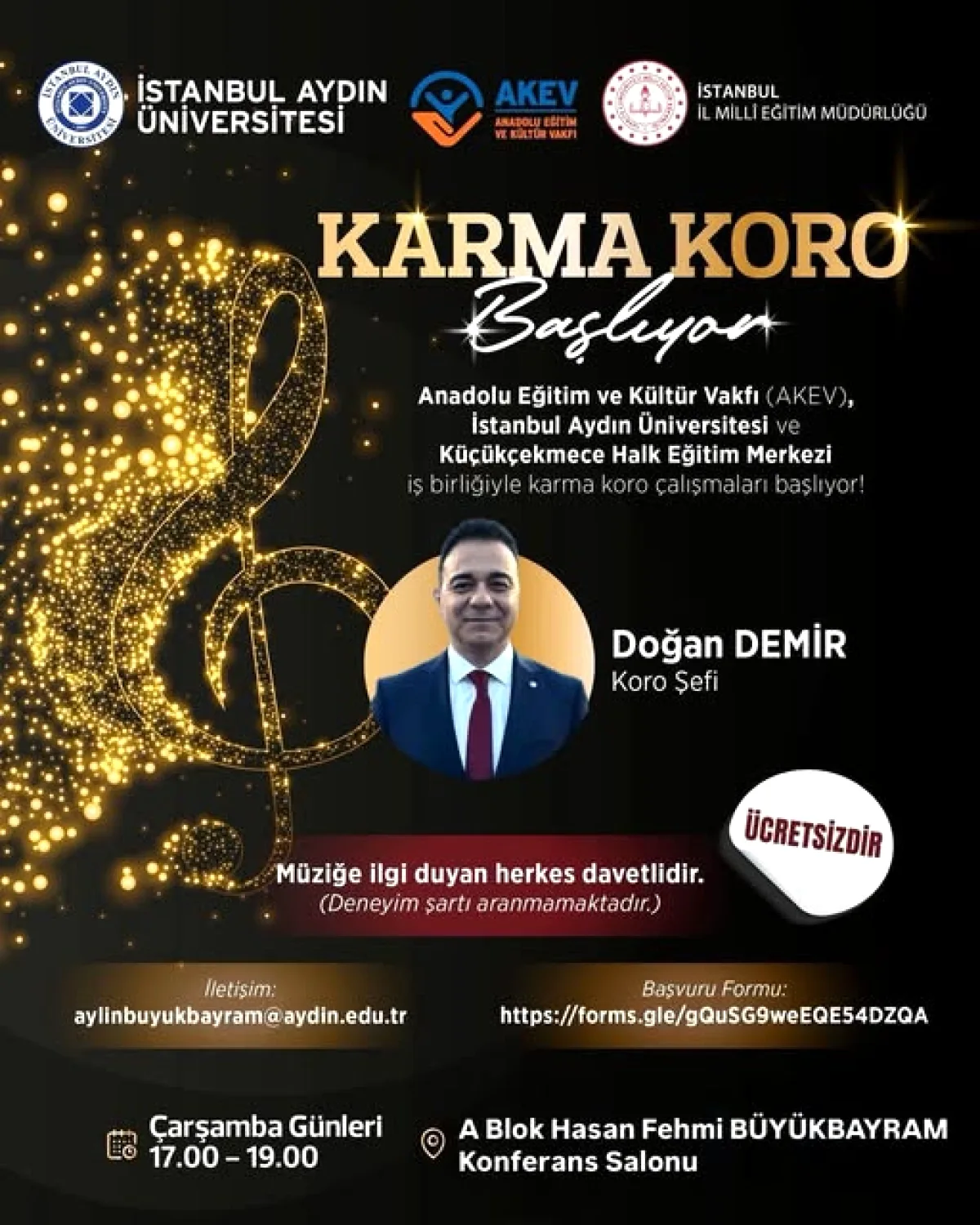 İstanbul Aydın Üniversitesi'nde Karma Koro Heyecanı Başlıyor İstanbul Aydın Üniversitesi'nde Karma Koro Heyecanı Başlıyor