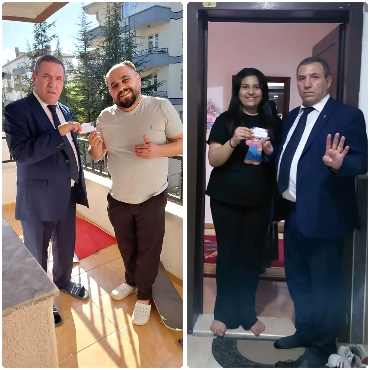 Sincan'da Malazgirt Mahallesi Temsilcilerine Kart Takdimi Sincan'da Malazgirt Mahallesi Temsilcilerine Kart Takdimi