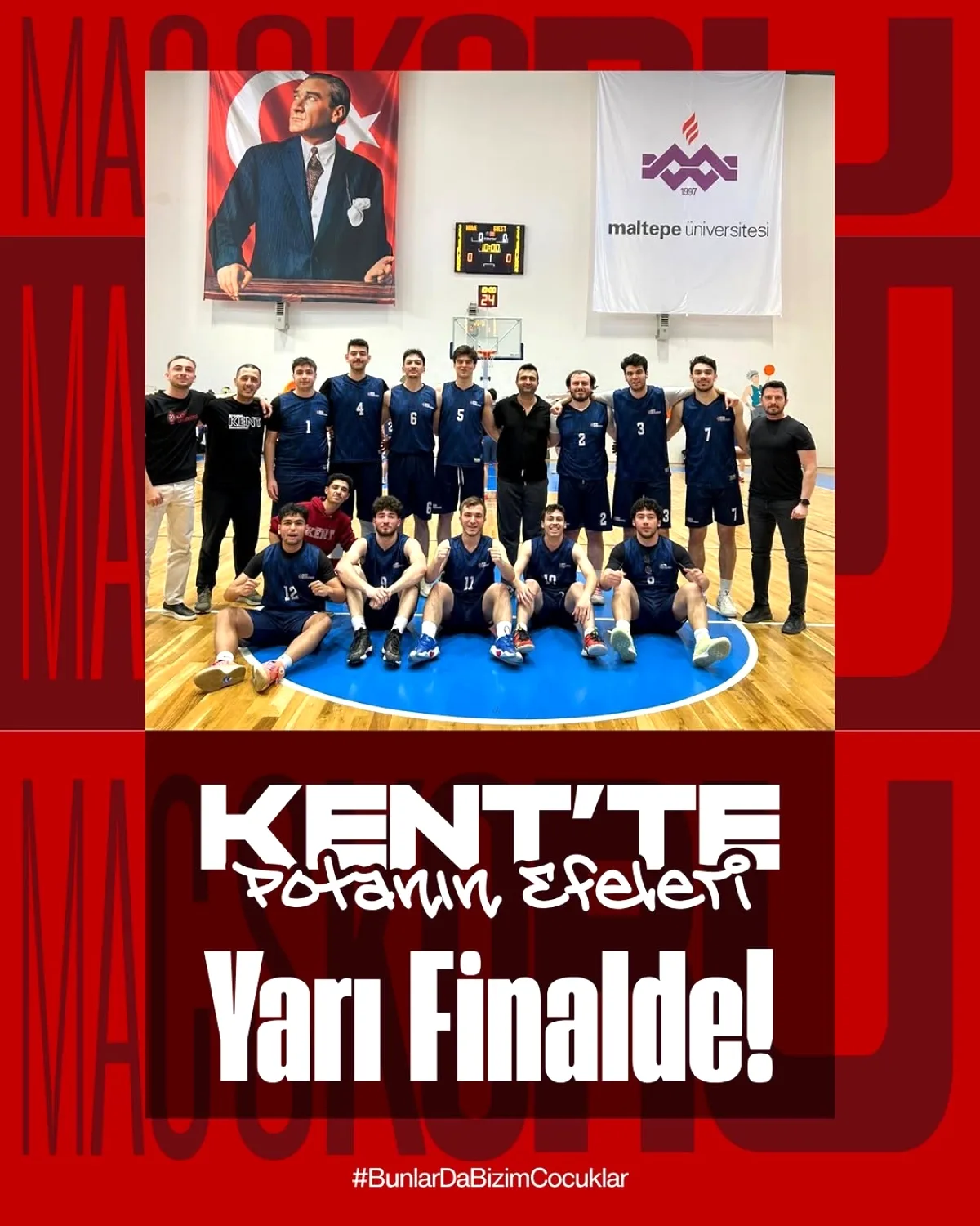İstanbul Kent Üniversitesi Basketbol Takımı Yarı Finalde İstanbul Kent Üniversitesi Basketbol Takımı Yarı Finalde