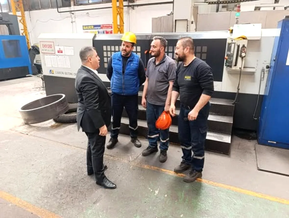 Türk Metal Ankara Şube, BAUER CASINGS Fabrikasını Ziyaret Etti Türk Metal Ankara Şube, BAUER CASINGS Fabrikasını Ziyaret Etti