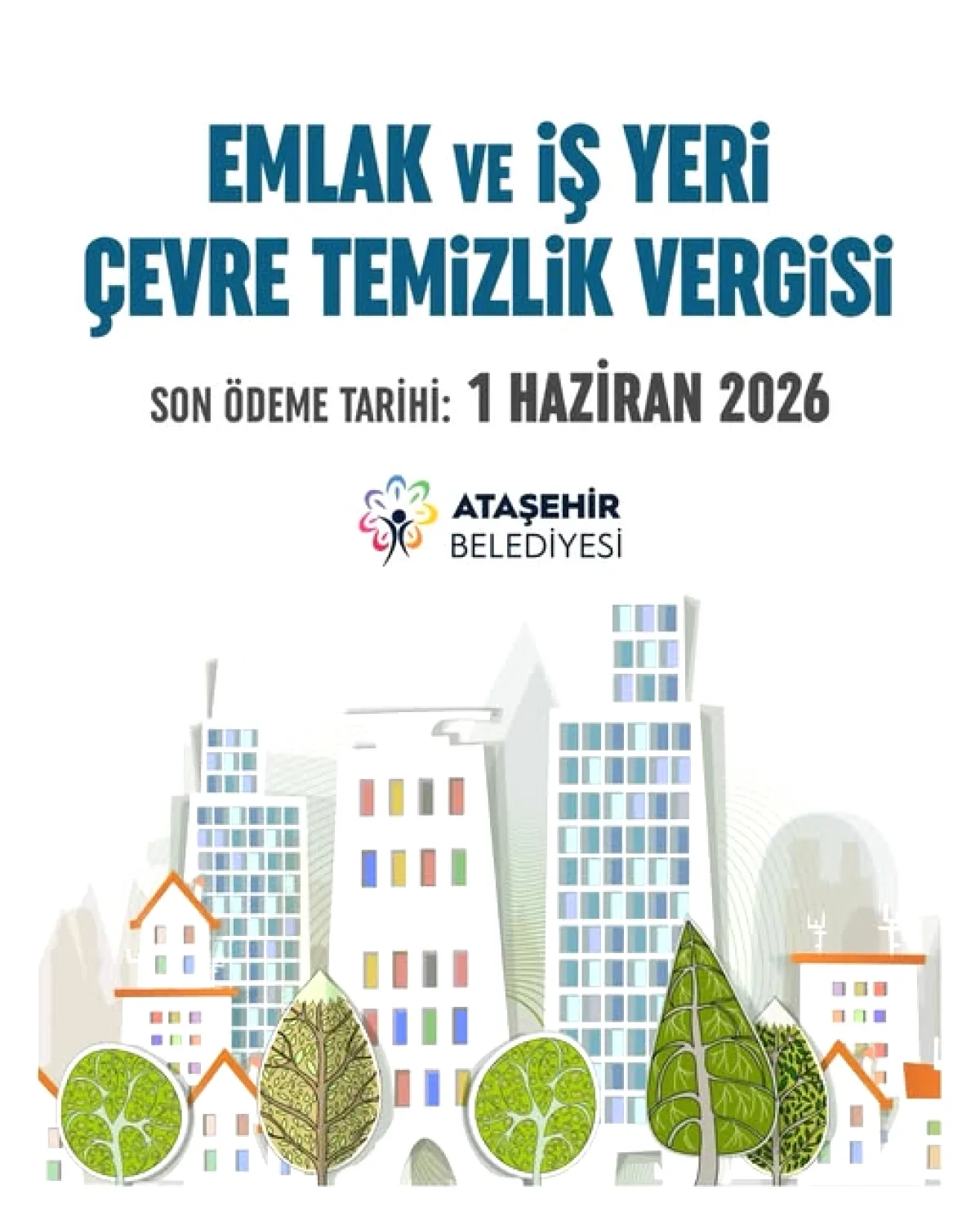 Ataşehir'de Emlak Vergisi 1. Taksit Başladı: Son Ödeme 1 Haziran Ataşehir'de Emlak Vergisi 1. Taksit Başladı: Son Ödeme 1 Haziran