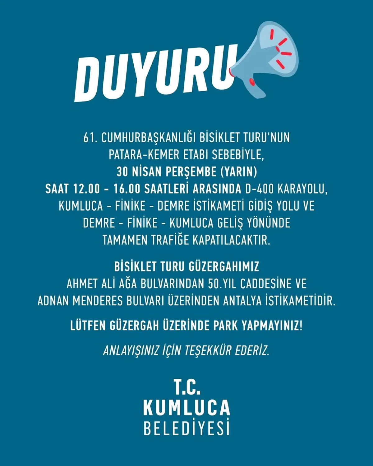 D 400 Karayolu Yarın 4 Saat Kapatılıyor! Alternatif Yol Planlayın D 400 Karayolu Yarın 4 Saat Kapatılıyor! Alternatif Yol Planlayın