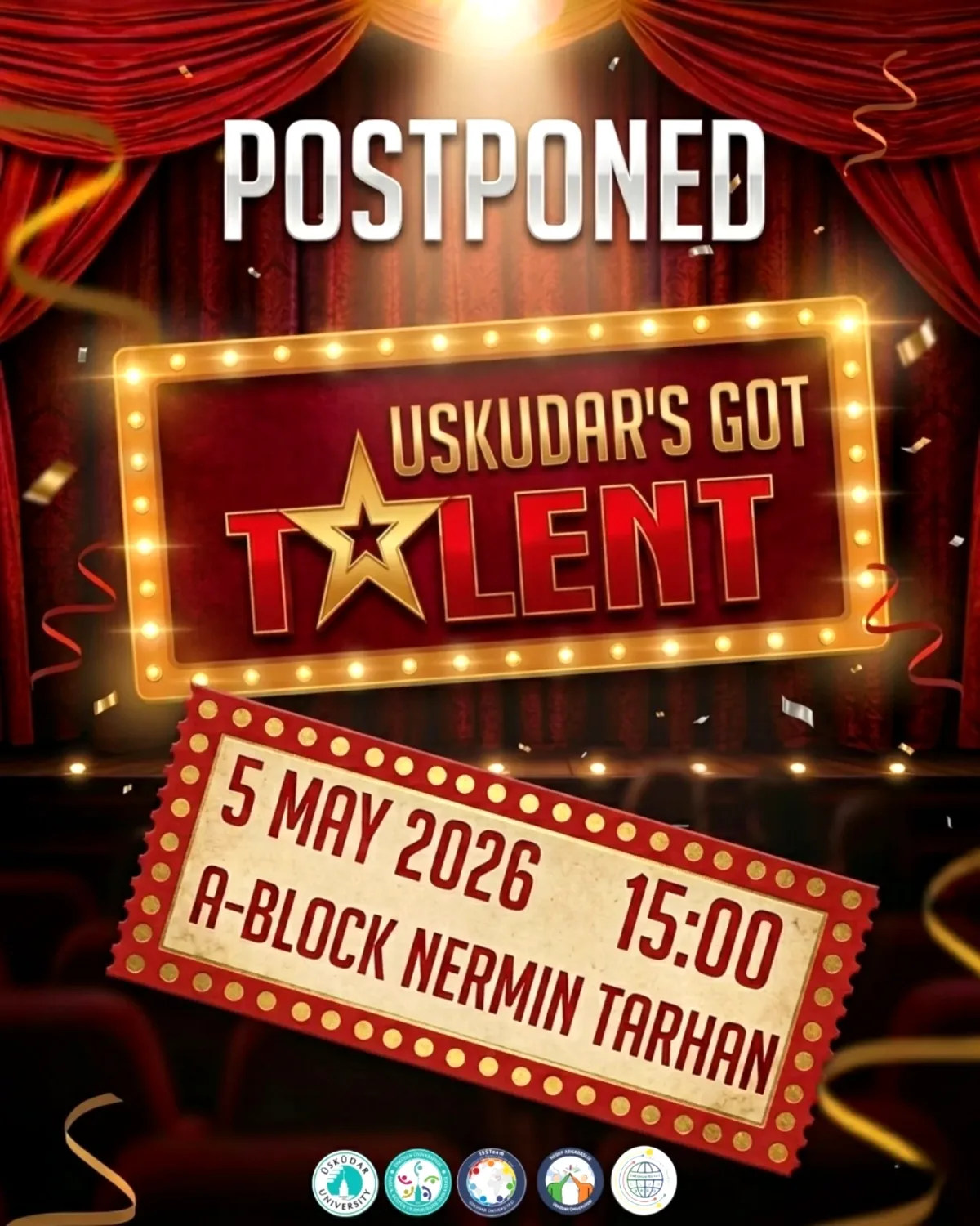 Üsküdar's Got Talent Etkinliği 5 Mayıs'a Ertelendi Üsküdar's Got Talent Etkinliği 5 Mayıs'a Ertelendi