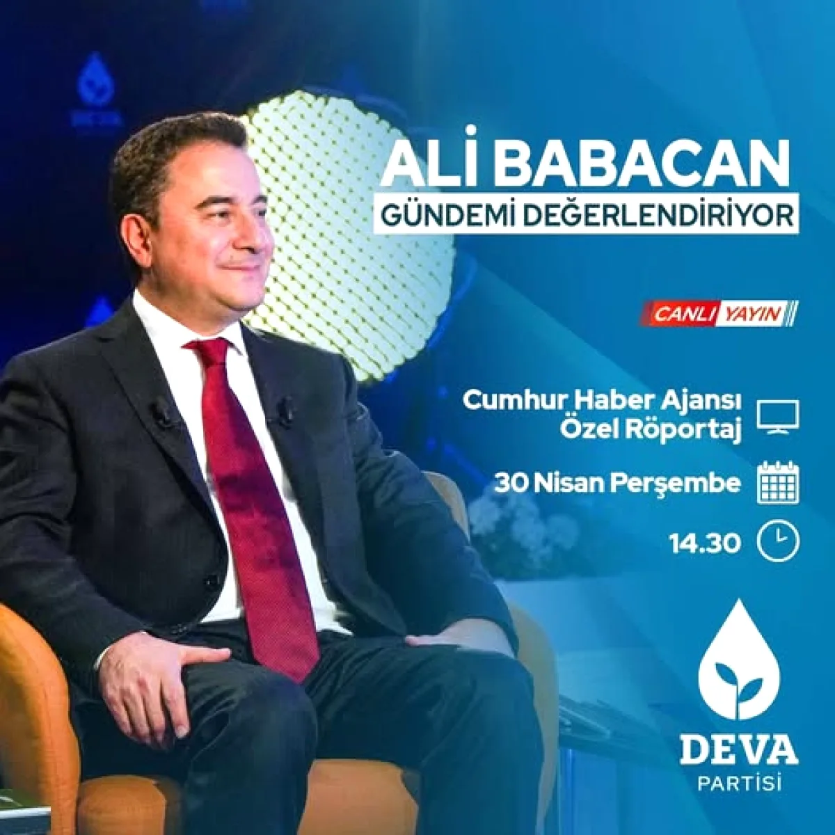 Ali Babacan Bugün Cumhur Haber'de: DEVA Liderinden Gündem Değerlendirmesi Ali Babacan Bugün Cumhur Haber'de: DEVA Liderinden Gündem Değerlendirmesi