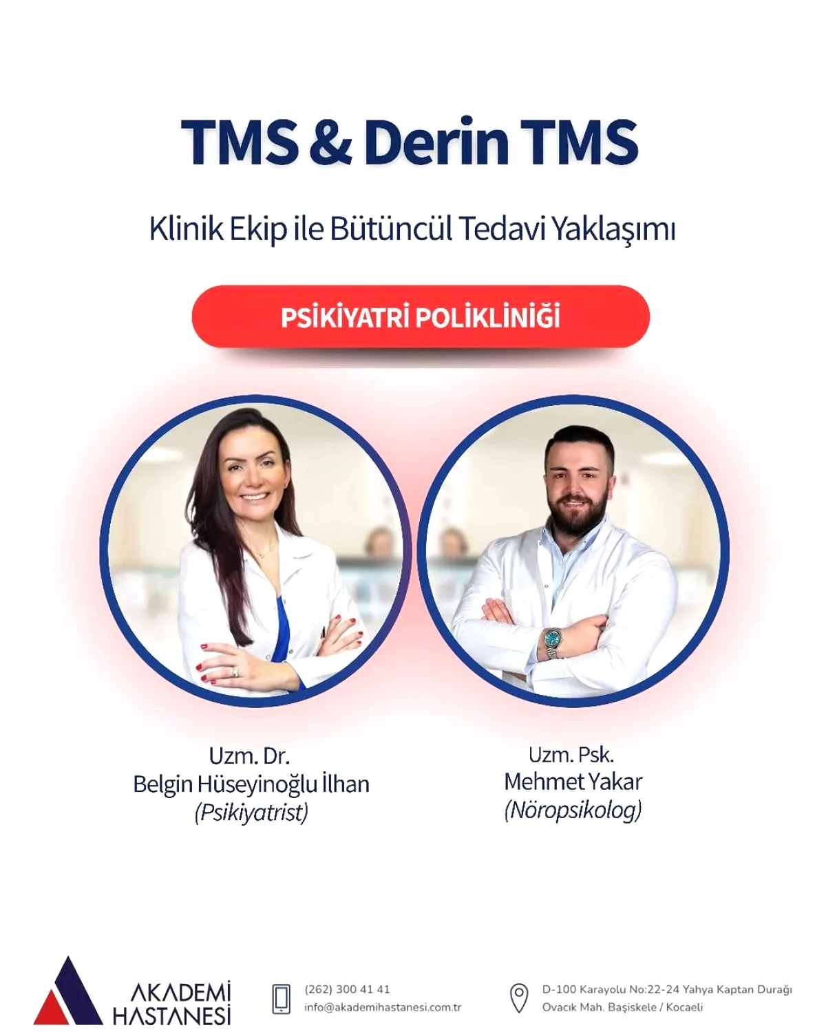 Kocaeli'de TMS Tedavisinde Psikiyatri ve Nöropsikoloji İş Birliği Kocaeli'de TMS Tedavisinde Psikiyatri ve Nöropsikoloji İş Birliği