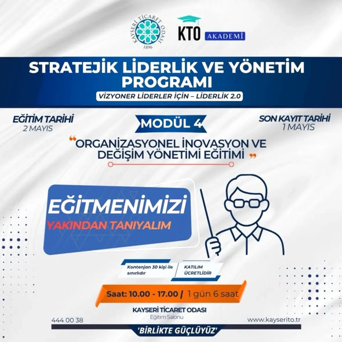 Kayseri'de Liderlik Eğitimi: Son Kayıt Tarihi Yarın Kayseri'de Liderlik Eğitimi: Son Kayıt Tarihi Yarın