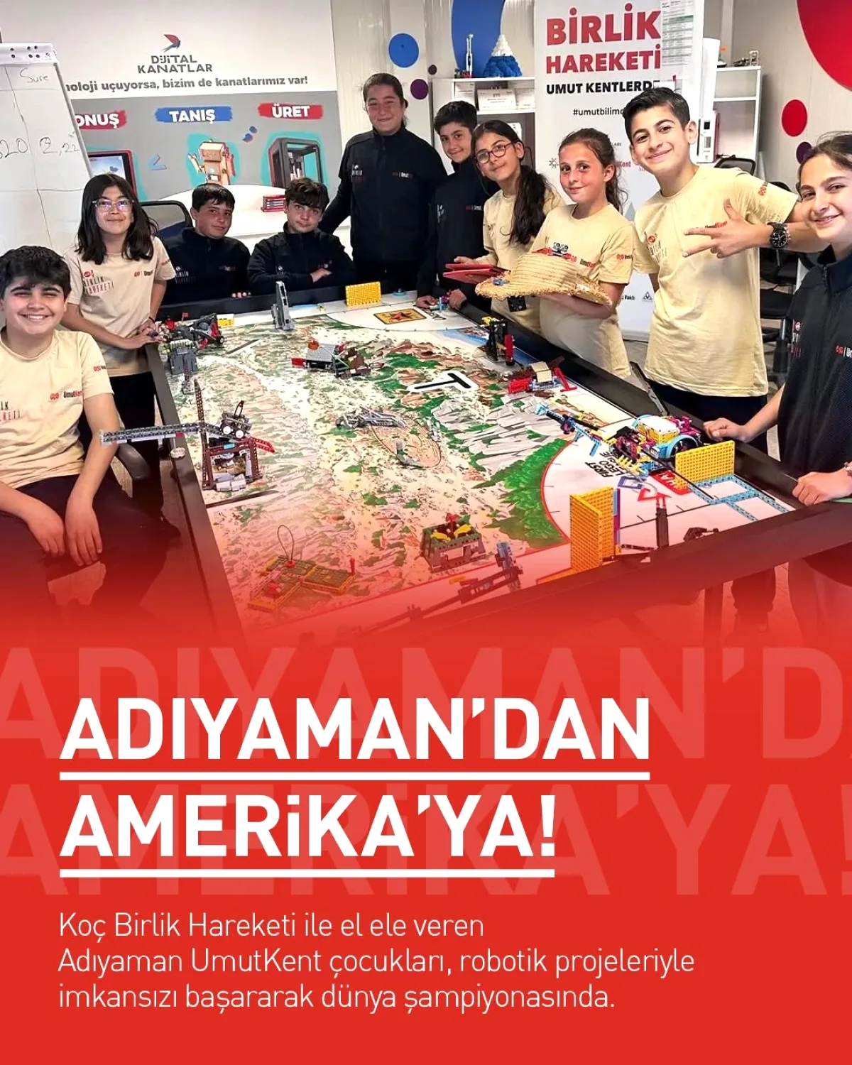 Adıyaman'dan Dünya Şampiyonasına: UmutKent Çocuklarının Robotik Başarısı Adıyaman'dan Dünya Şampiyonasına: UmutKent Çocuklarının Robotik Başarısı