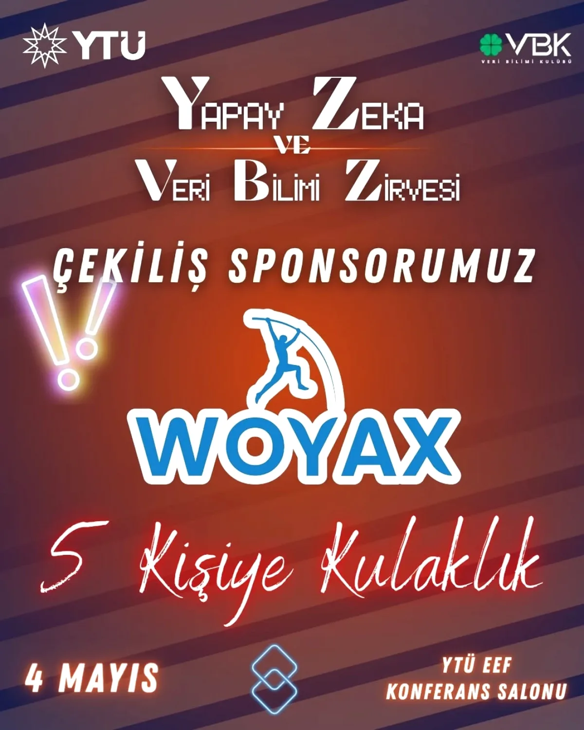YTÜ Veri Bilimi Zirvesinde 5 Kişiye Kulaklık Hediye YTÜ Veri Bilimi Zirvesinde 5 Kişiye Kulaklık Hediye
