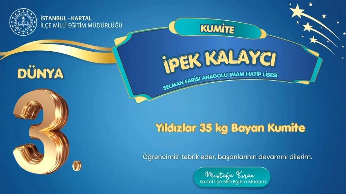 Kartallı İpek, Karatede Dünya Üçüncüsü Oldu Kartallı İpek, Karatede Dünya Üçüncüsü Oldu