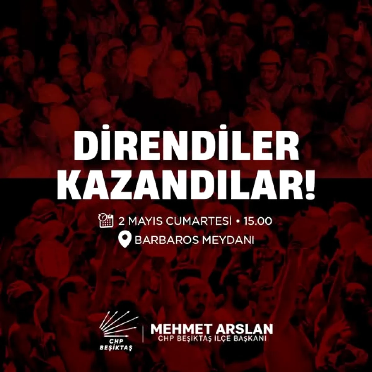 CHP Beşiktaş'tan "Direnenler Kazandı" Basın Açıklaması CHP Beşiktaş'tan "Direnenler Kazandı" Basın Açıklaması