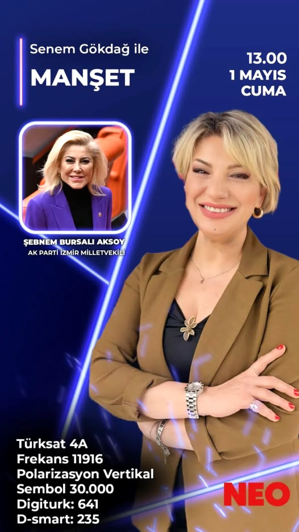 Şebnem Bursalı Bugün Neo TV'de: İzmir Gündemi Masada Şebnem Bursalı Bugün Neo TV'de: İzmir Gündemi Masada