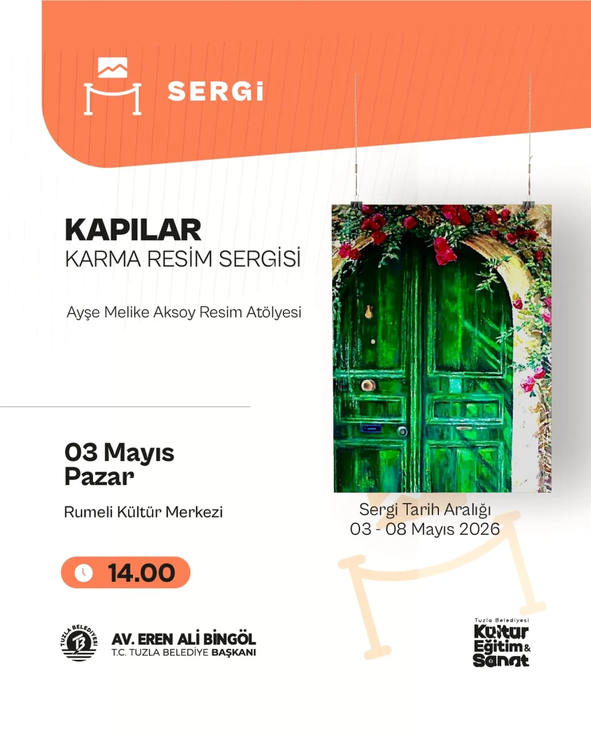 Ayşe Melike Aksoy'un "Kapılar" Sergisi Tuzla'da Sanatseverlerle Buluşuyor Ayşe Melike Aksoy'un "Kapılar" Sergisi Tuzla'da Sanatseverlerle Buluşuyor