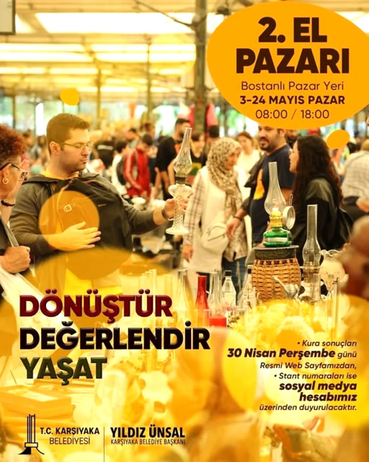 Karşıyaka'da 2. El Pazarı: Yarın Bostanlı'da Başlıyor Karşıyaka'da 2. El Pazarı: Yarın Bostanlı'da Başlıyor