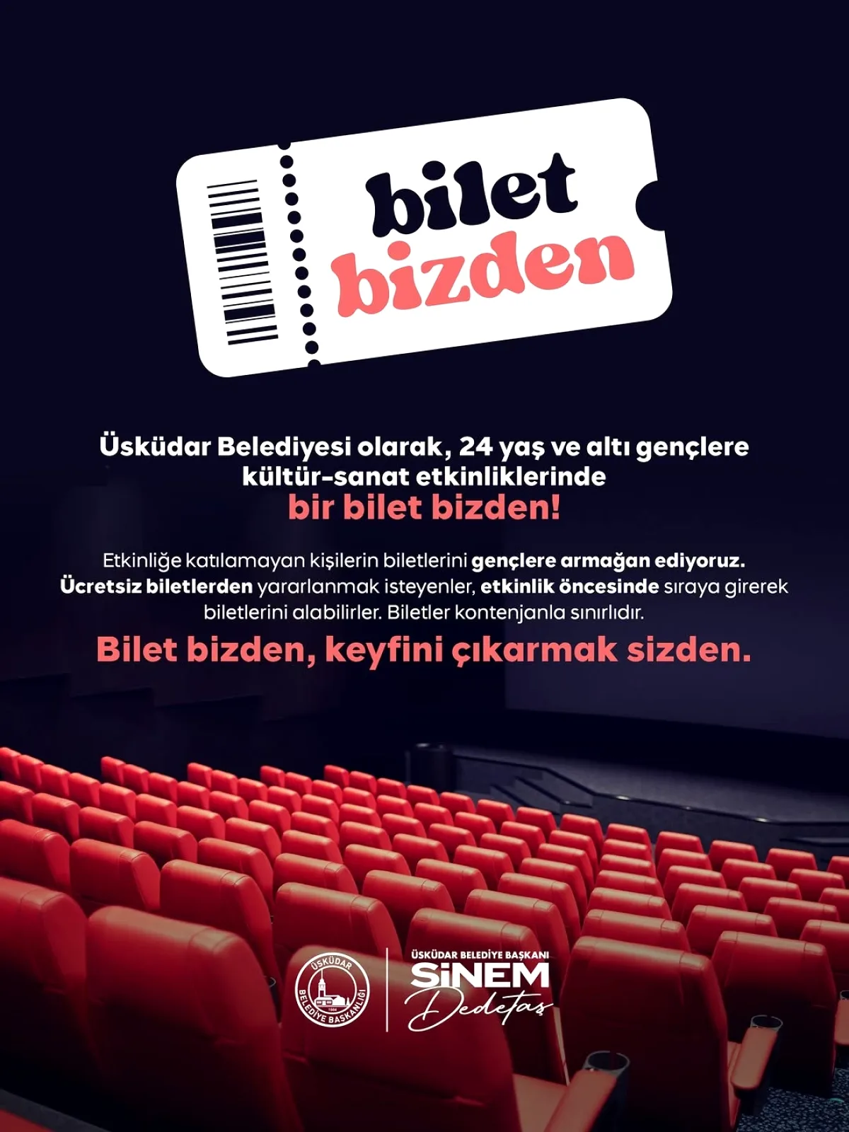 Üsküdar'da Gençlere Özel: Ücretsiz Kültür Sanat Biletleri Üsküdar'da Gençlere Özel: Ücretsiz Kültür Sanat Biletleri