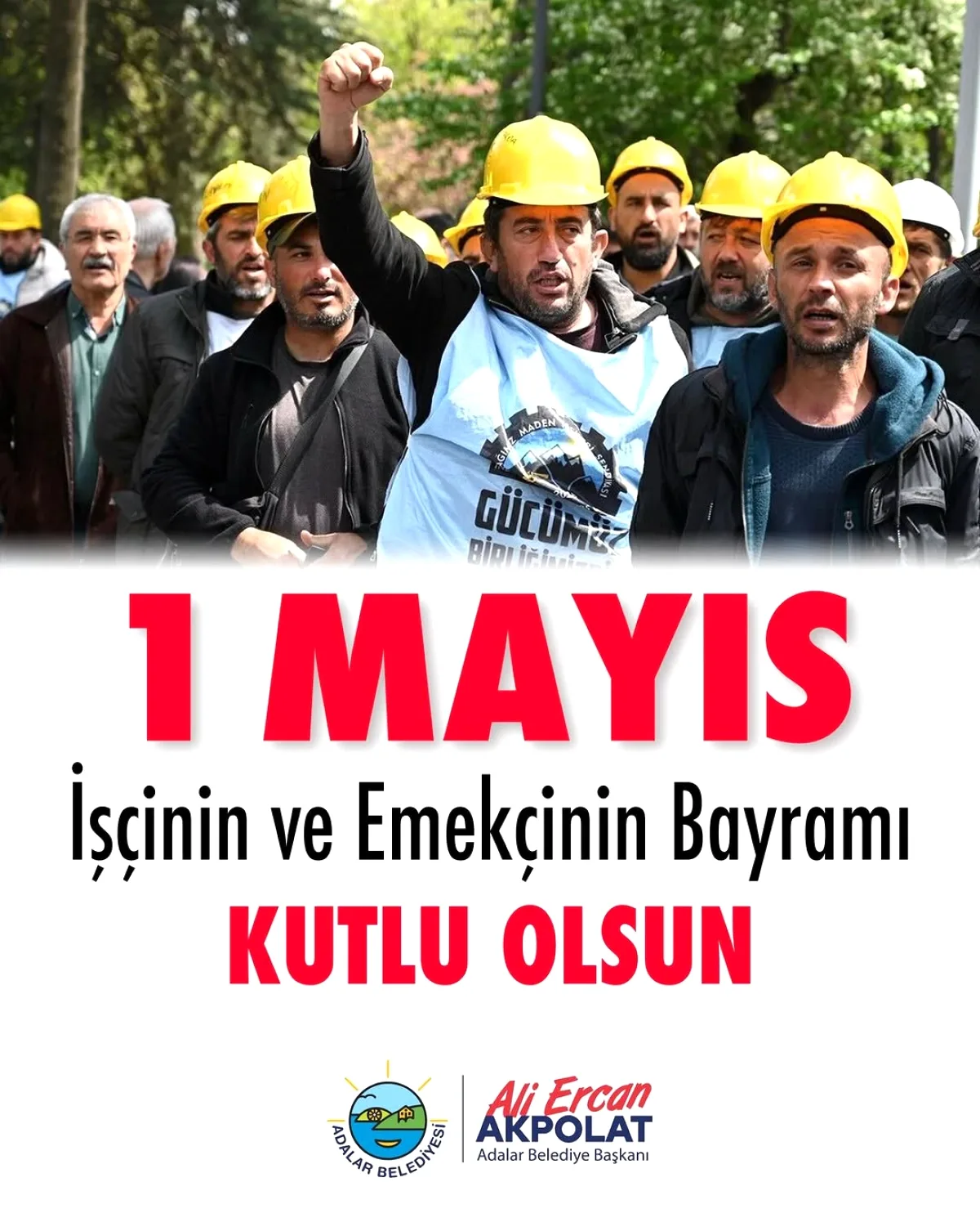 Adalar Belediyesi'nden 1 Mayıs Mesajı: "Emekçilerin Bayramını Kutluyoruz" Adalar Belediyesi'nden 1 Mayıs Mesajı: "Emekçilerin Bayramını Kutluyoruz"