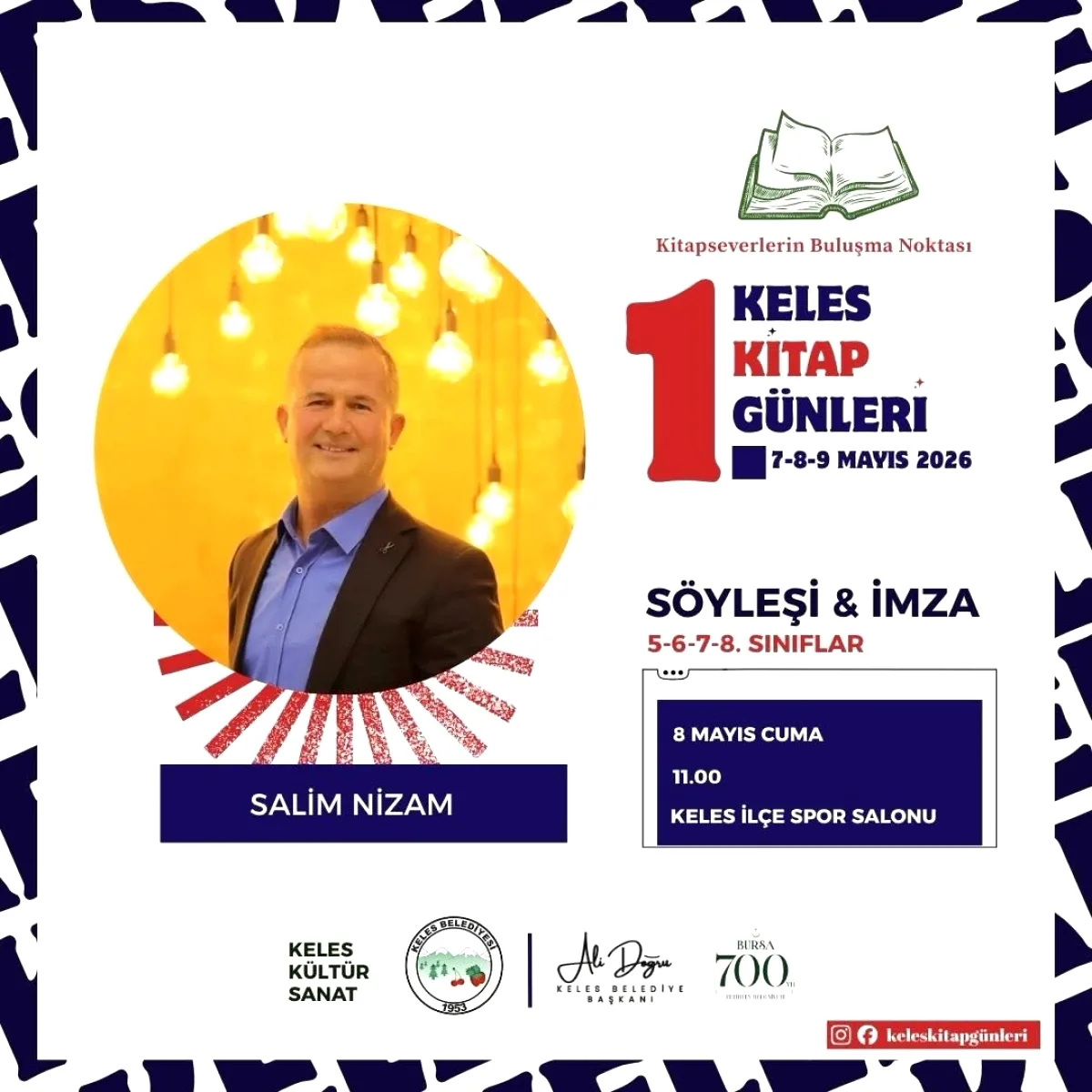 Keles'te Kitap Günleri: Salim Nizam Okurlarla Buluşuyor Keles'te Kitap Günleri: Salim Nizam Okurlarla Buluşuyor