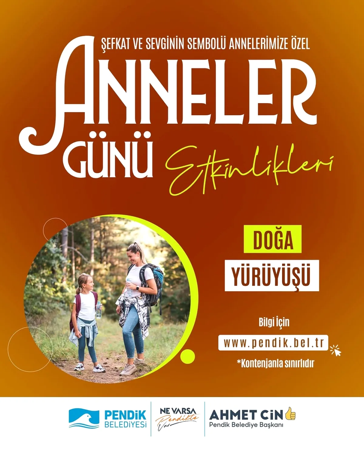 Pendik'te Anneler Günü'ne Özel Doğa Yürüyüşü: Son Başvuru 5 Mayıs Pendik'te Anneler Günü'ne Özel Doğa Yürüyüşü: Son Başvuru 5 Mayıs