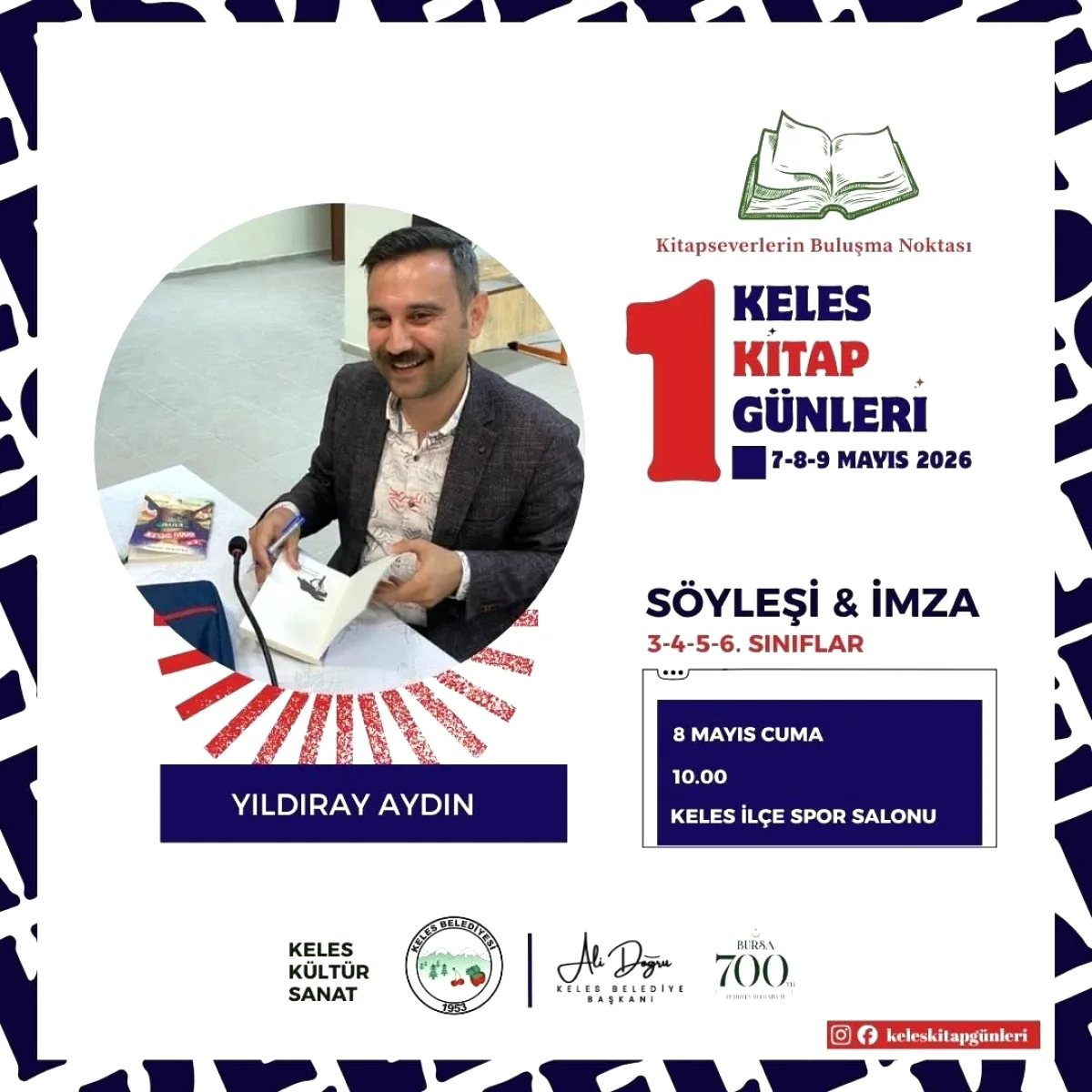 Keles Kitap Günleri'nde Yıldıray Aydın Okurlarla Buluşuyor Keles Kitap Günleri'nde Yıldıray Aydın Okurlarla Buluşuyor