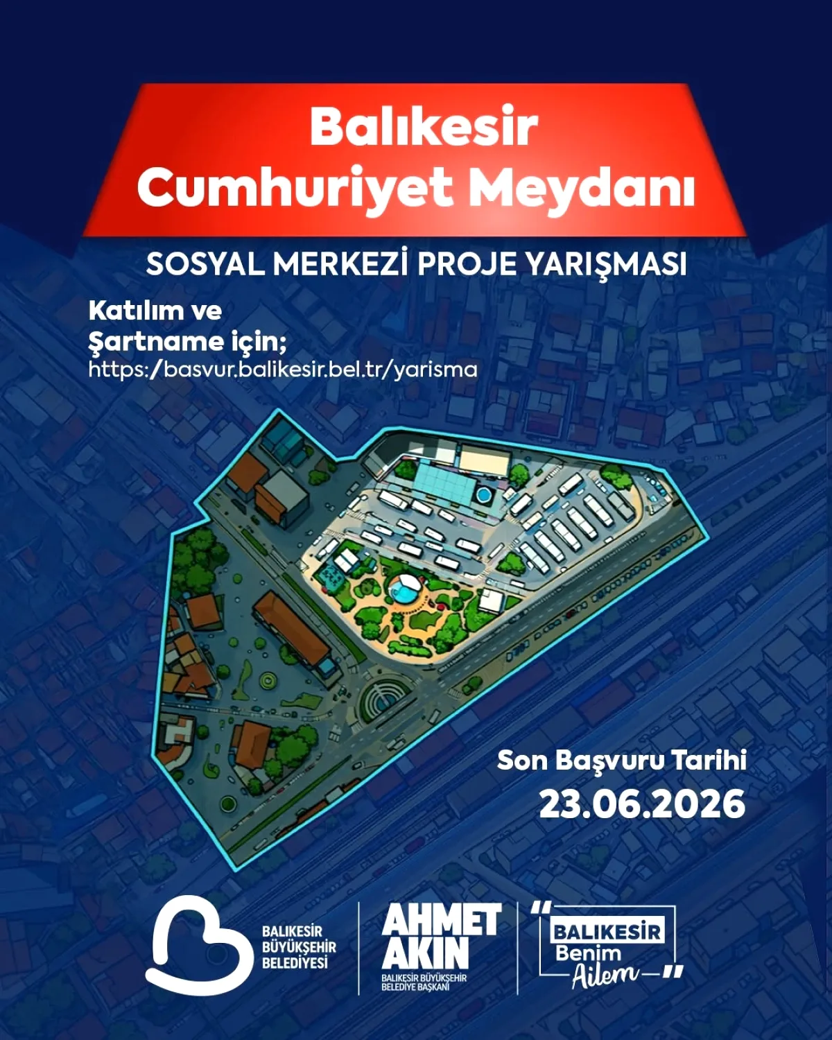 Balıkesir Cumhuriyet Meydanı İçin Mimari Proje Yarışması Duyuruldu Balıkesir Cumhuriyet Meydanı İçin Mimari Proje Yarışması Duyuruldu