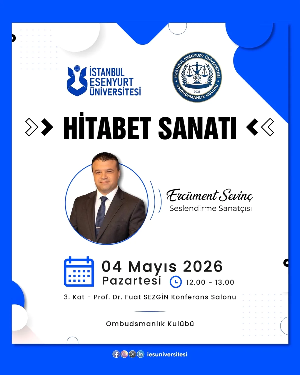 Ercüment Sevinç İstanbul Esenyurt'ta Hitabet Sanatı Dersinde Ercüment Sevinç İstanbul Esenyurt'ta Hitabet Sanatı Dersinde