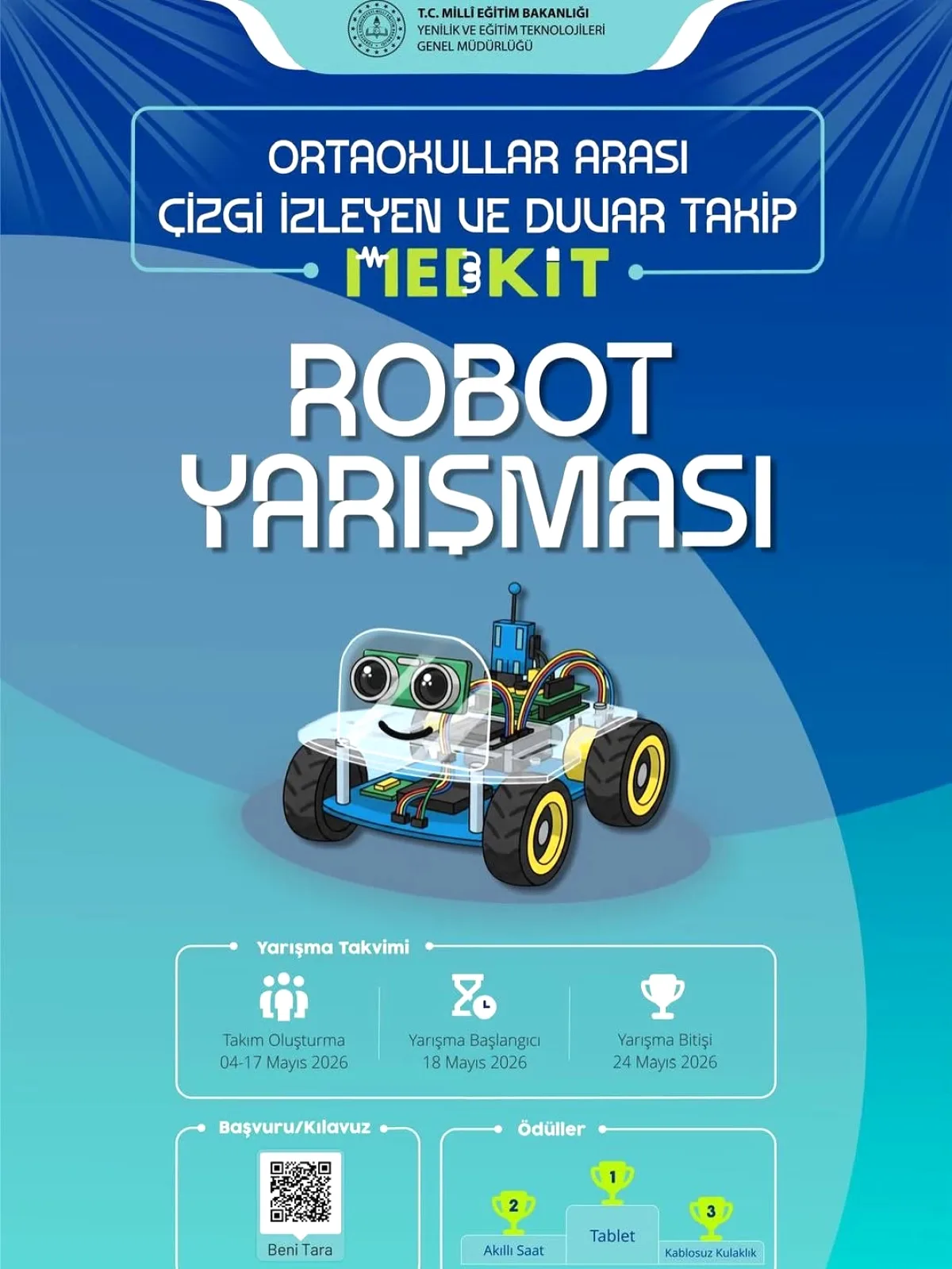 Kâğıthane'de MEB KİT Robot Yarışması Başvuruları Başladı: Son Tarih 17 Mayıs Kâğıthane'de MEB KİT Robot Yarışması Başvuruları Başladı: Son Tarih 17 Mayıs