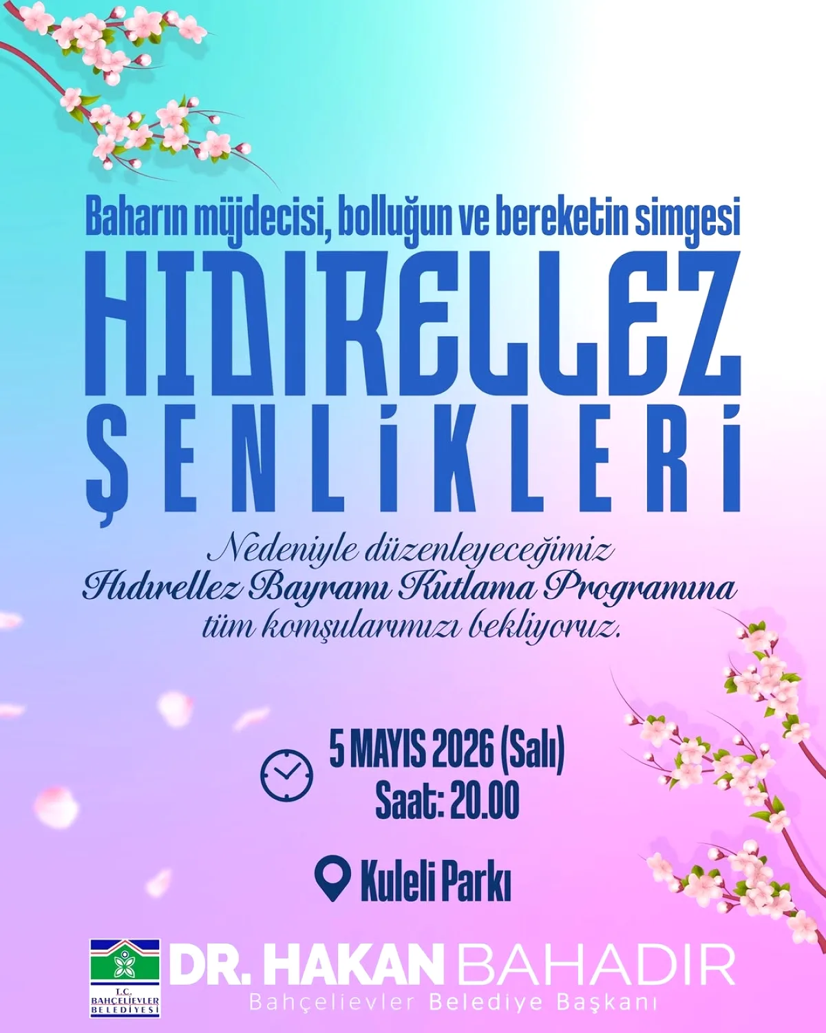 Bahçelievler'de Hıdırellez Coşkusu: 5 Mayıs'ta Kuleli Parkı Buluşması Bahçelievler'de Hıdırellez Coşkusu: 5 Mayıs'ta Kuleli Parkı Buluşması
