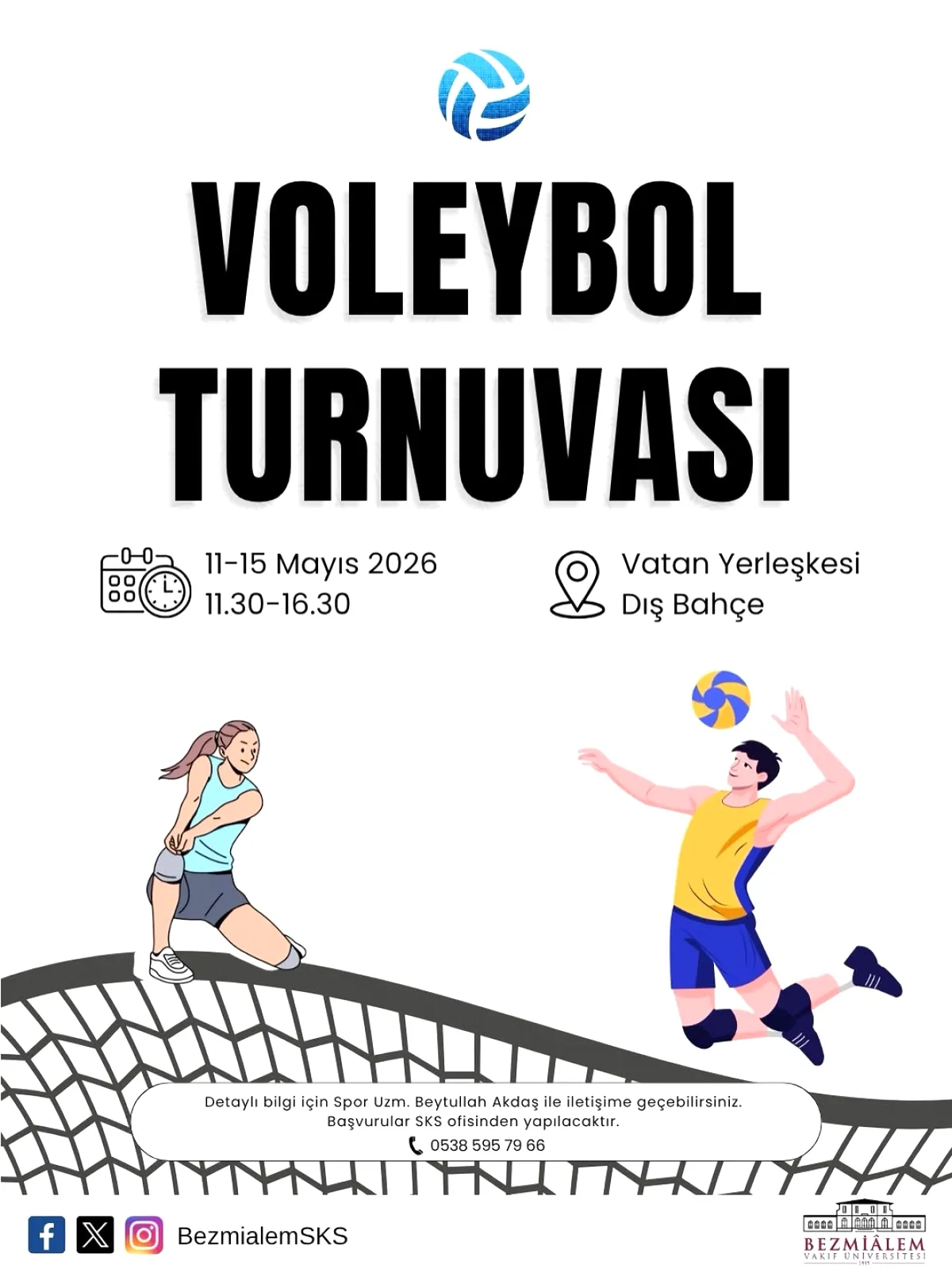 Bezmialem'de Bahar Dönemi Voleybol Turnuvası Başlıyor Bezmialem'de Bahar Dönemi Voleybol Turnuvası Başlıyor