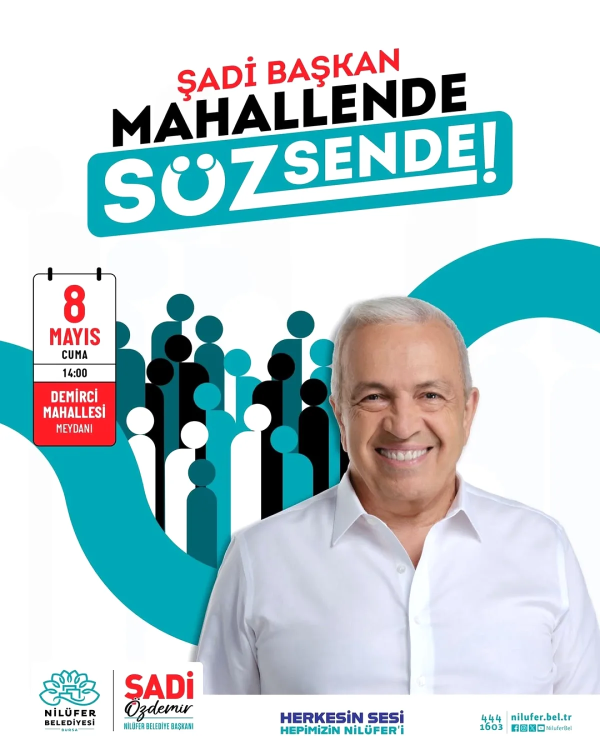 Başkan Özdemir Demirci Mahallesi'nde Vatandaşlarla Buluşuyor Başkan Özdemir Demirci Mahallesi'nde Vatandaşlarla Buluşuyor