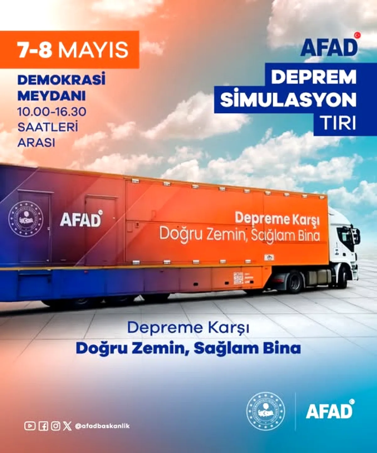 AFAD'ın Deprem Simülasyon Tırı Yarın Aliağa'da AFAD'ın Deprem Simülasyon Tırı Yarın Aliağa'da