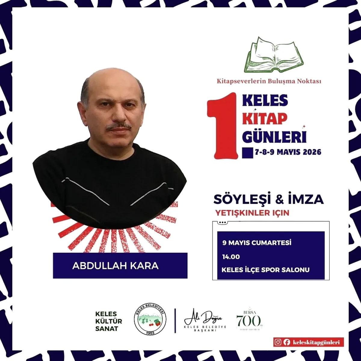 Keles Kitap Günleri Başlıyor: Yazar Abdullah Kara Okurlarıyla Buluşacak Keles Kitap Günleri Başlıyor: Yazar Abdullah Kara Okurlarıyla Buluşacak