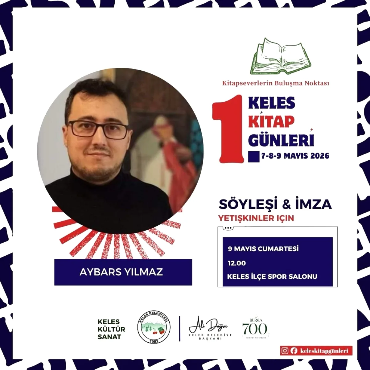 Aybars Yılmaz Keles'te Okurlarıyla Buluşuyor: 9 Mayıs'ta Söyleşi ve İmza Aybars Yılmaz Keles'te Okurlarıyla Buluşuyor: 9 Mayıs'ta Söyleşi ve İmza