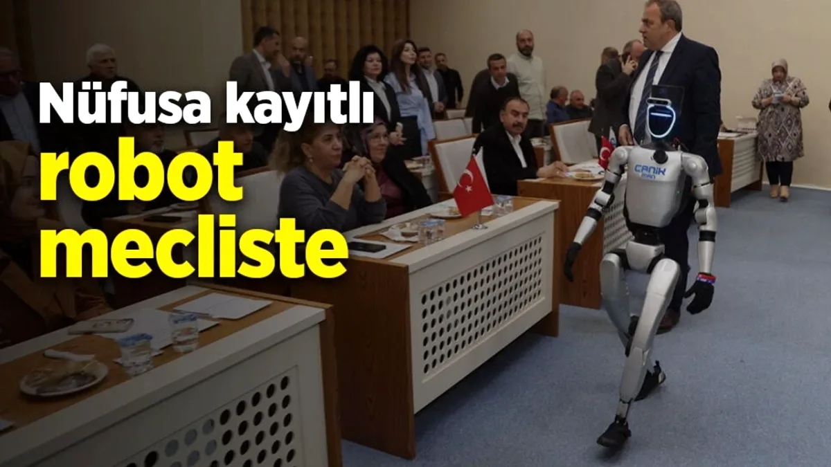 Samsun'da Tarihi An: Nüfusa Kayıtlı Robot CANİKMAN Mecliste Samsun'da Tarihi An: Nüfusa Kayıtlı Robot CANİKMAN Mecliste