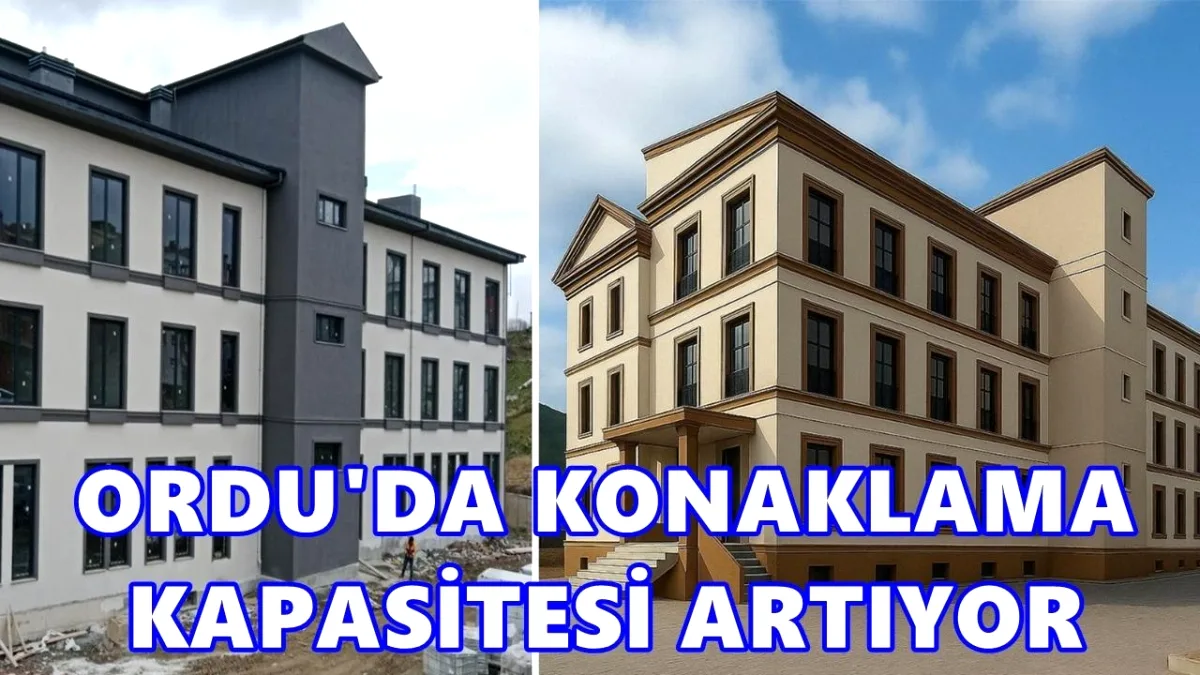 Ordu'da Konaklama Devrimi: 260 Yataklı 4 Öğretmenevi ve Uygulama Oteli Geliyor Ordu'da Konaklama Devrimi: 260 Yataklı 4 Öğretmenevi ve Uygulama Oteli Geliyor